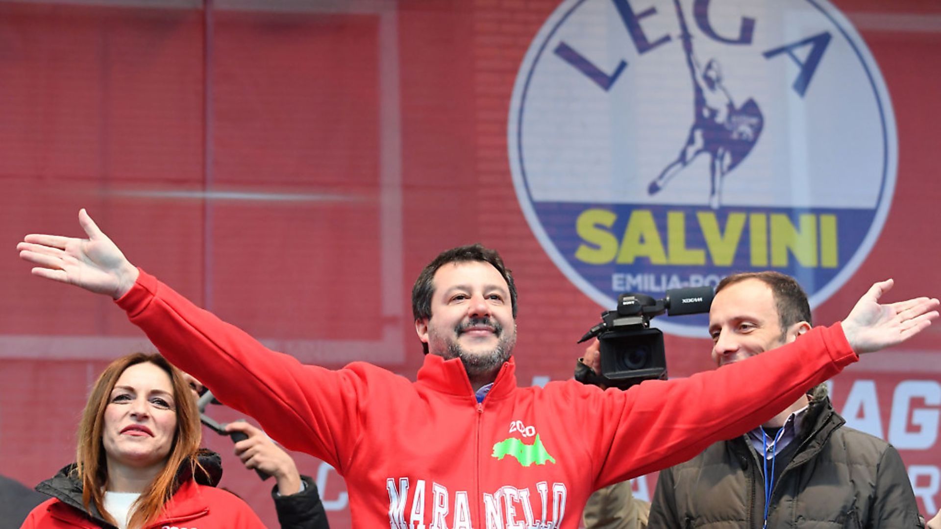 Leader of Italy's far-right League (Lega) party, Matteo Salvini (question three) Photo by ANDREAS SOLARO/AFP via Getty Images - Credit: AFP via Getty Images