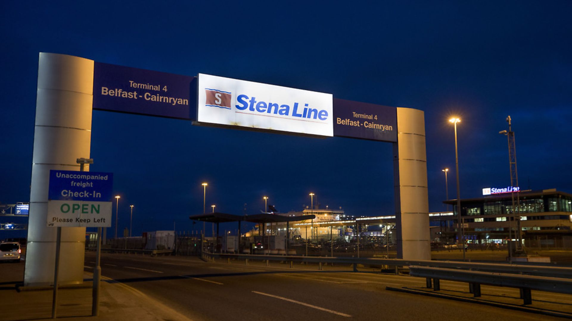 A view of the Stena Line Belfast to Cairnryn terminal at Belfast Harbour. Photograph: Liam McBurney/PA Wire. - Credit: PA
