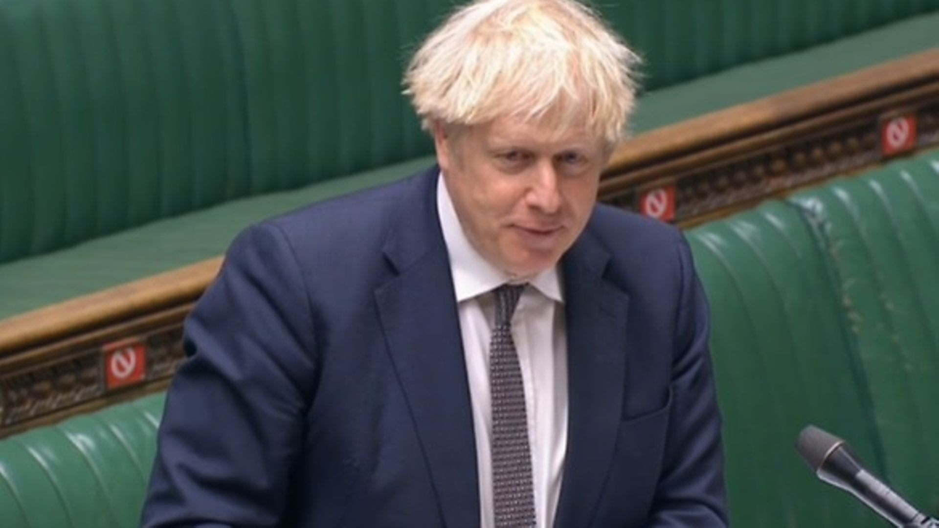 Boris Johnson in the House of Commons - Credit: Parliament Live