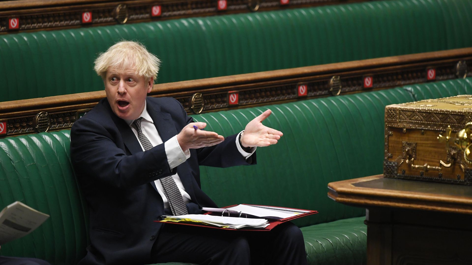 Boris Johnson in the House of Commons - Credit: Jessica Taylor/House of Commons