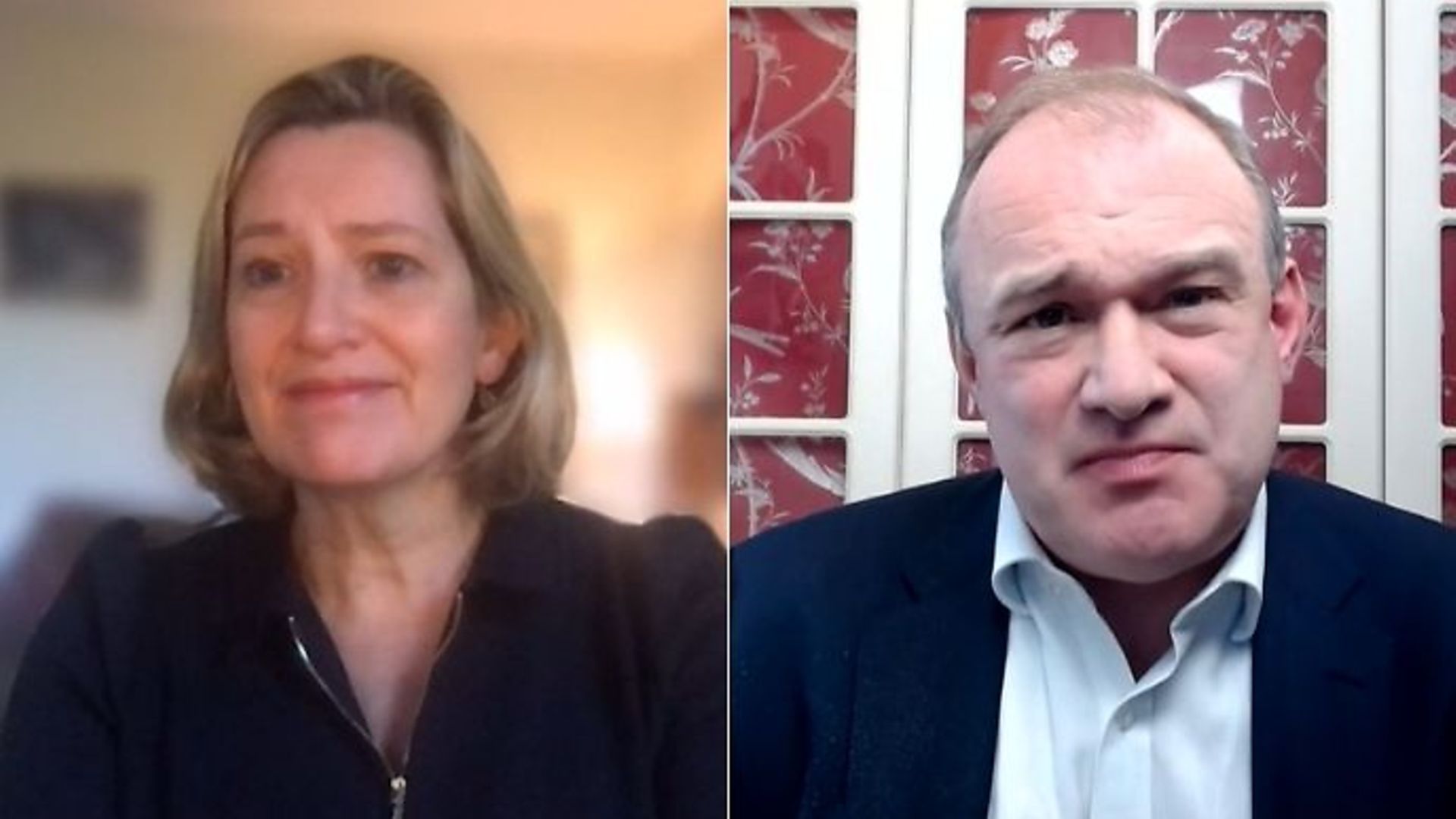 Amber Rudd appeared on Politics Live with Ed Davey - Credit: BBC