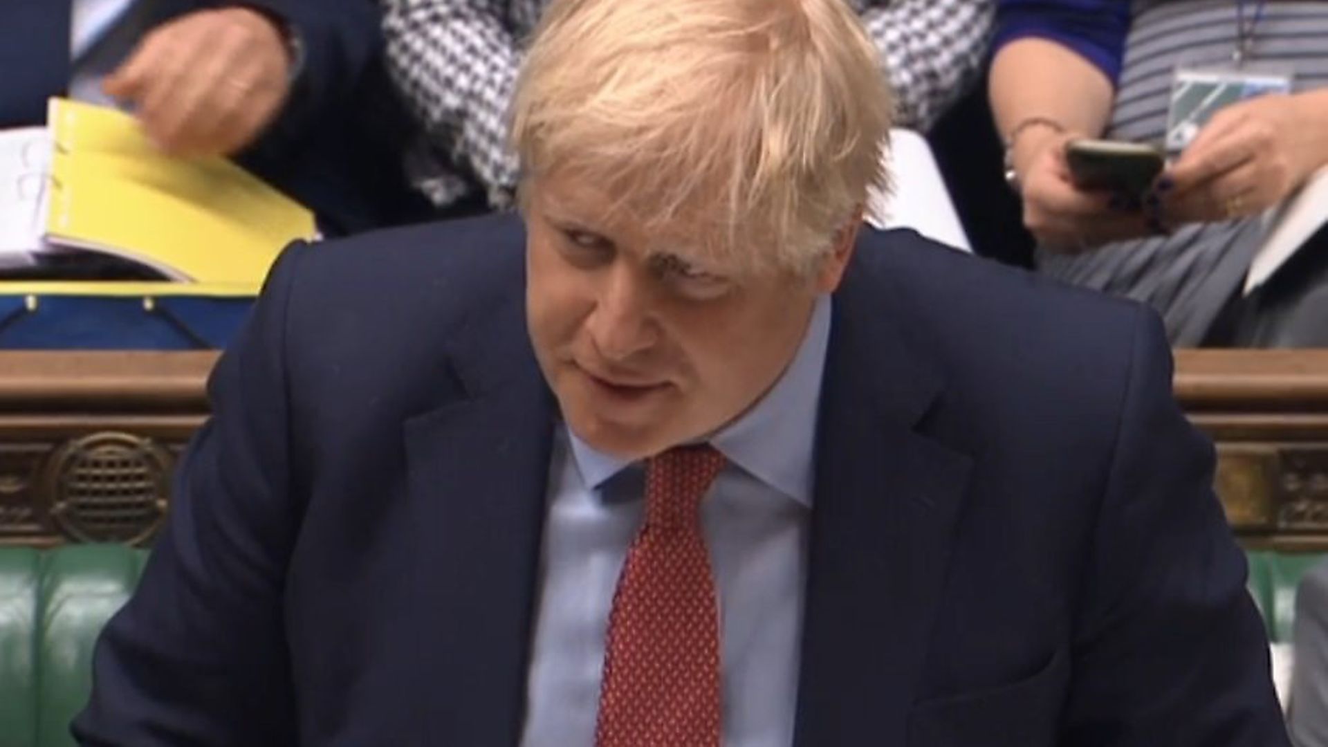 Boris Johnson speaking at prime minister's questions in the House of Commons (Pic: Parliament) - Credit: Parliament