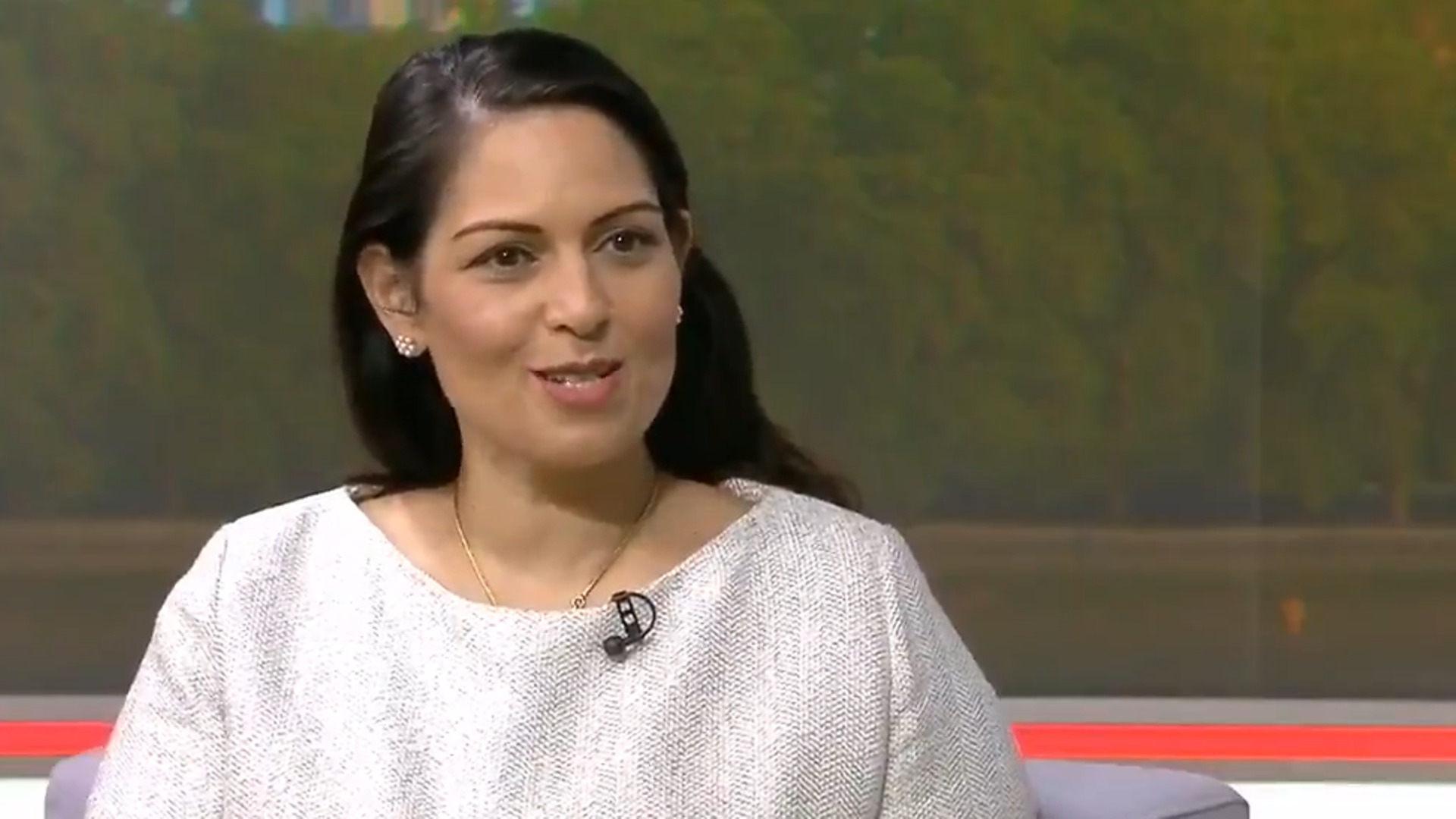 Priti Patel appears on Sky News - Credit: Sky