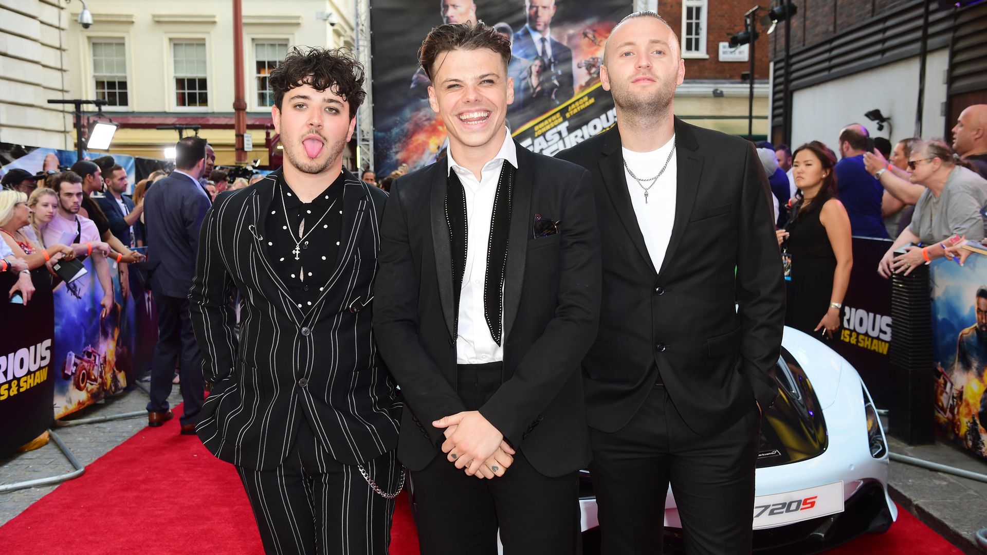 Yungblud (centre) attending a special screening of Fast & Furious - Credit: PA