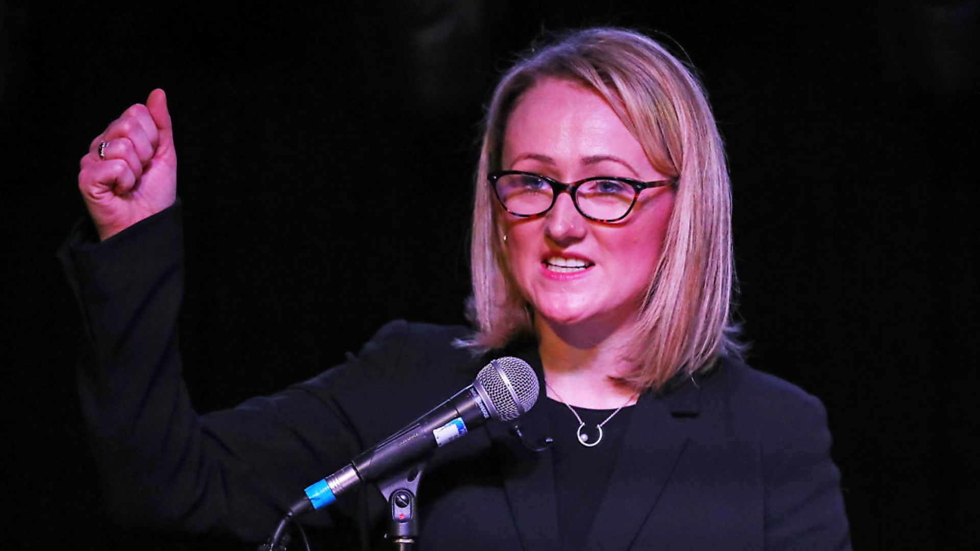 Labour leadership candidate Rebecca Long-Bailey speaks to supporters at a campaign event in Hackney. Photograph: Aaron Chown/PA Wire. - Credit: PA
