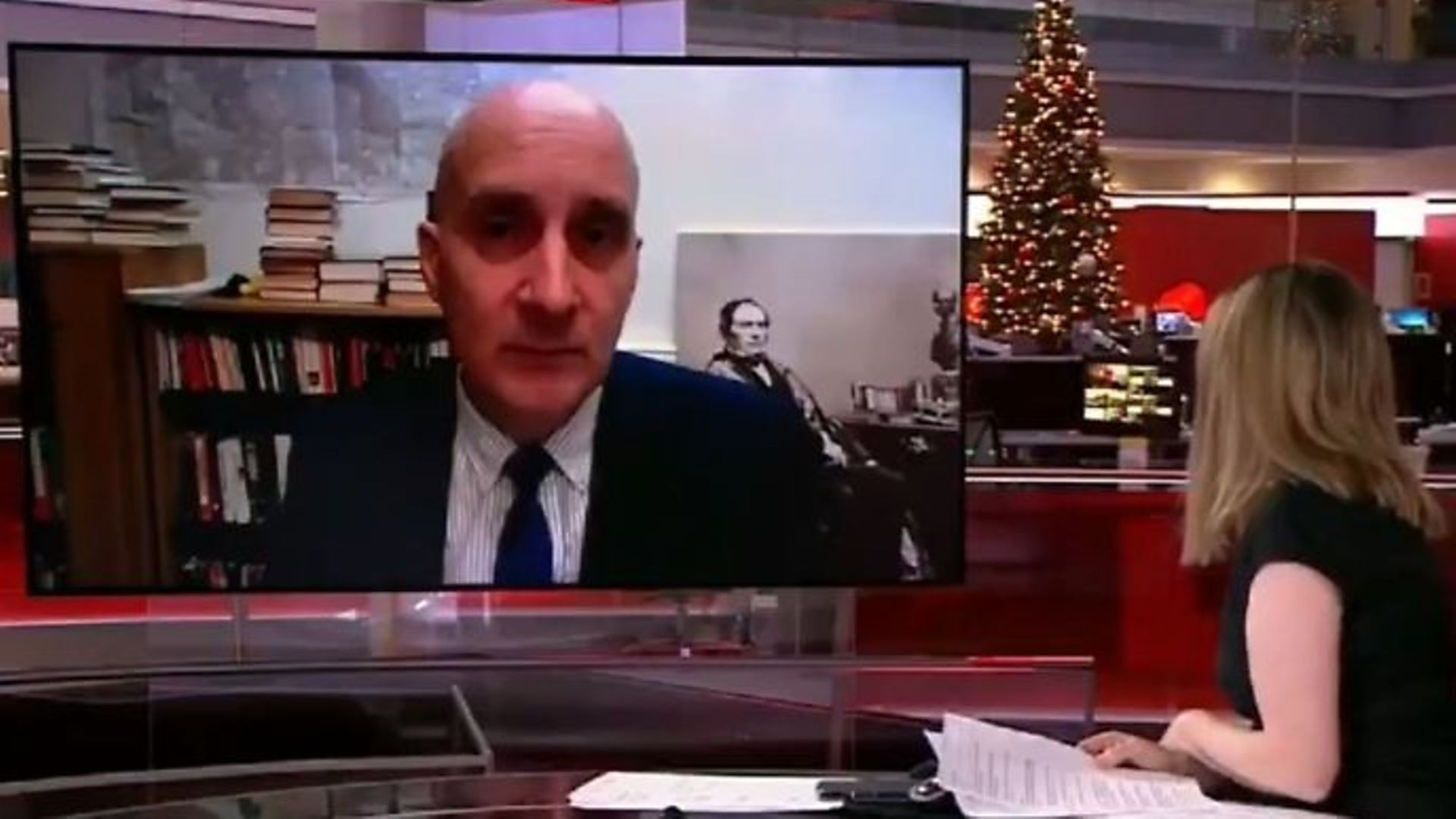 Lord Adonis on BBC News - Credit: Twitter