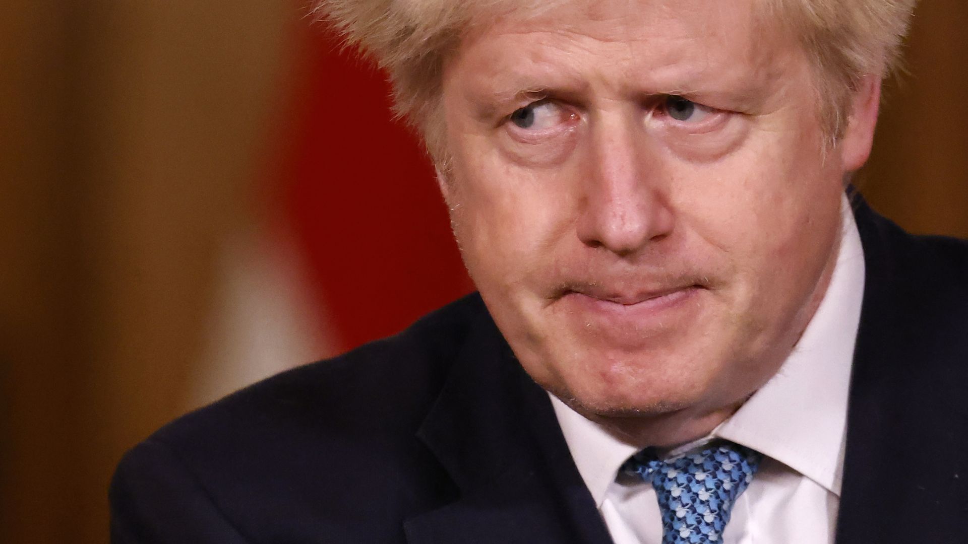 Prime minister Boris Johnson during a media briefing in Downing Street, London, on Covid-19. - Credit: PA