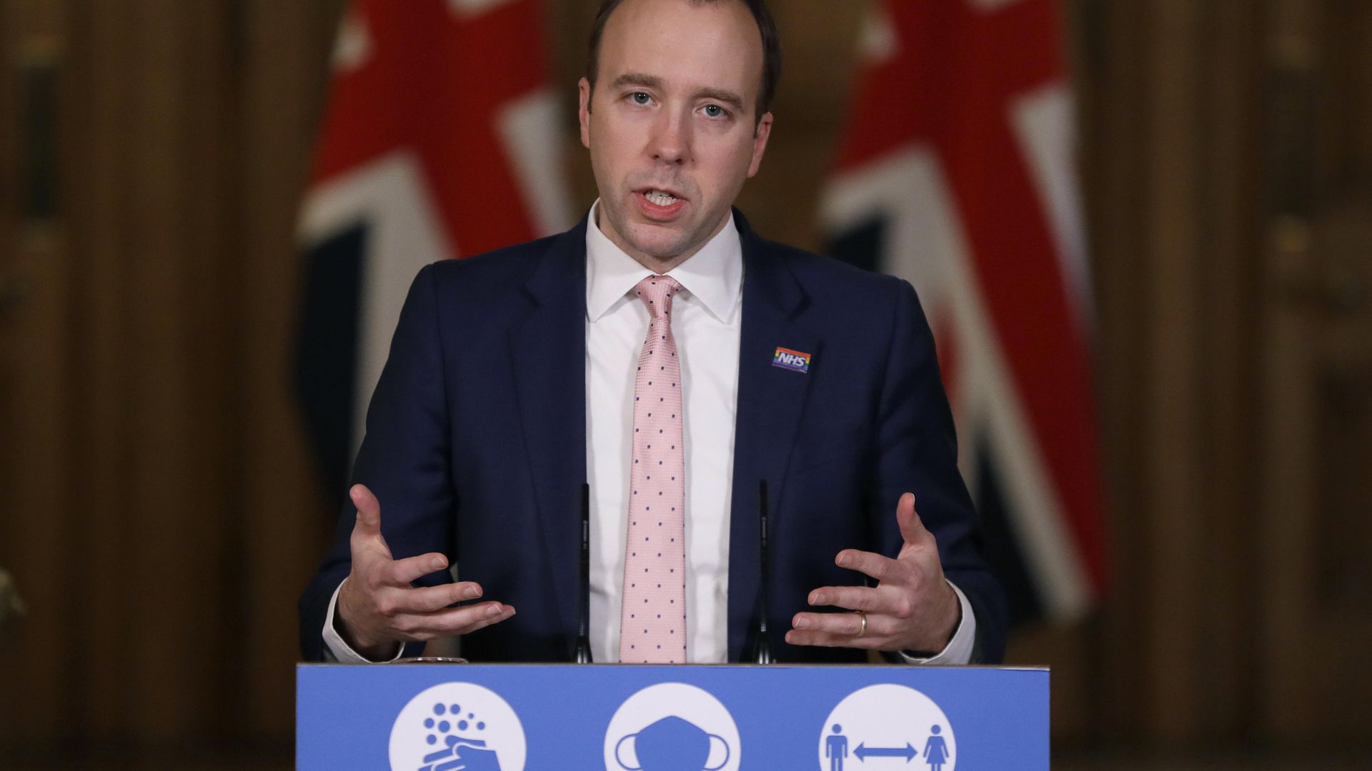 Health Secretary Matt Hancock during a media briefing on coronavirus (COVID-19) in Downing Street, London. - Credit: PA