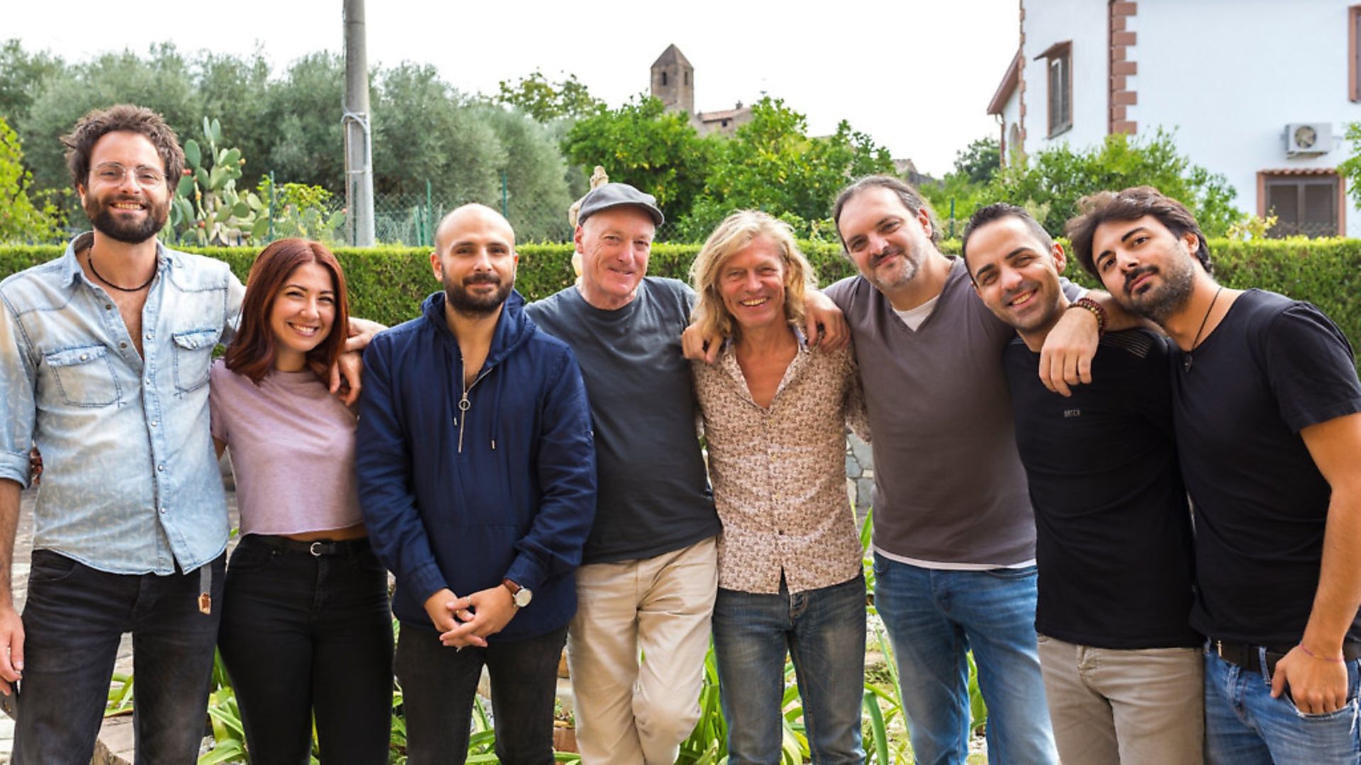 Terence Blacker with fellow musicians from the EU. Photograph: Terence Blacker. - Credit: Archant