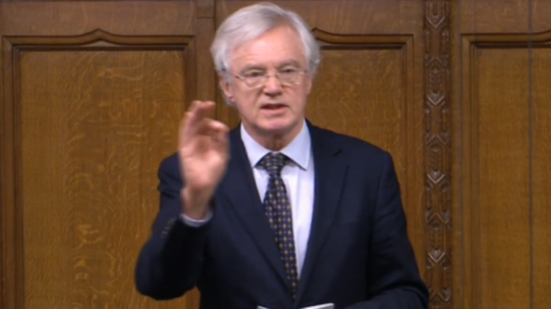 David Davis in the House of Commons - Credit: Parliament Live