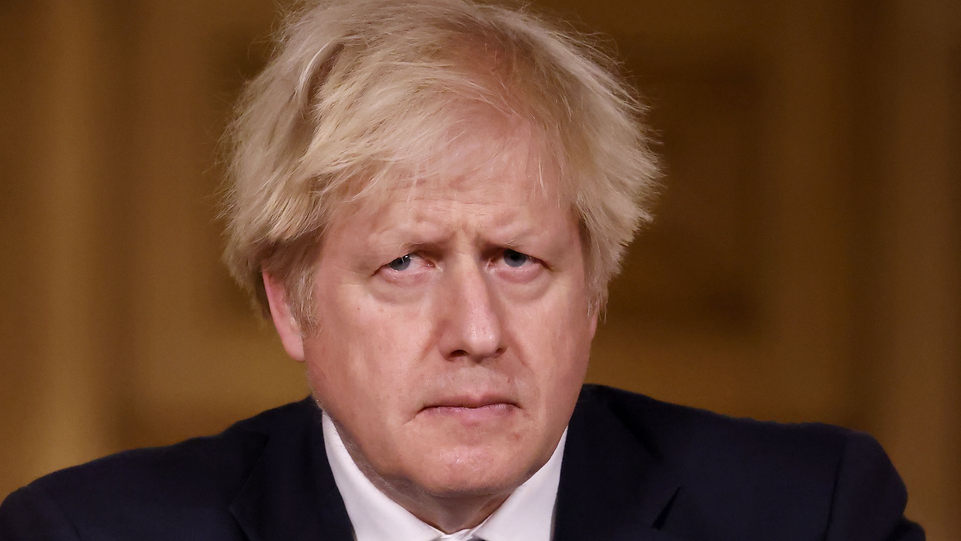 Prime Minister Boris Johnson during a media briefing on coronavirus (COVID-19) in Downing Street, London. - Credit: PA