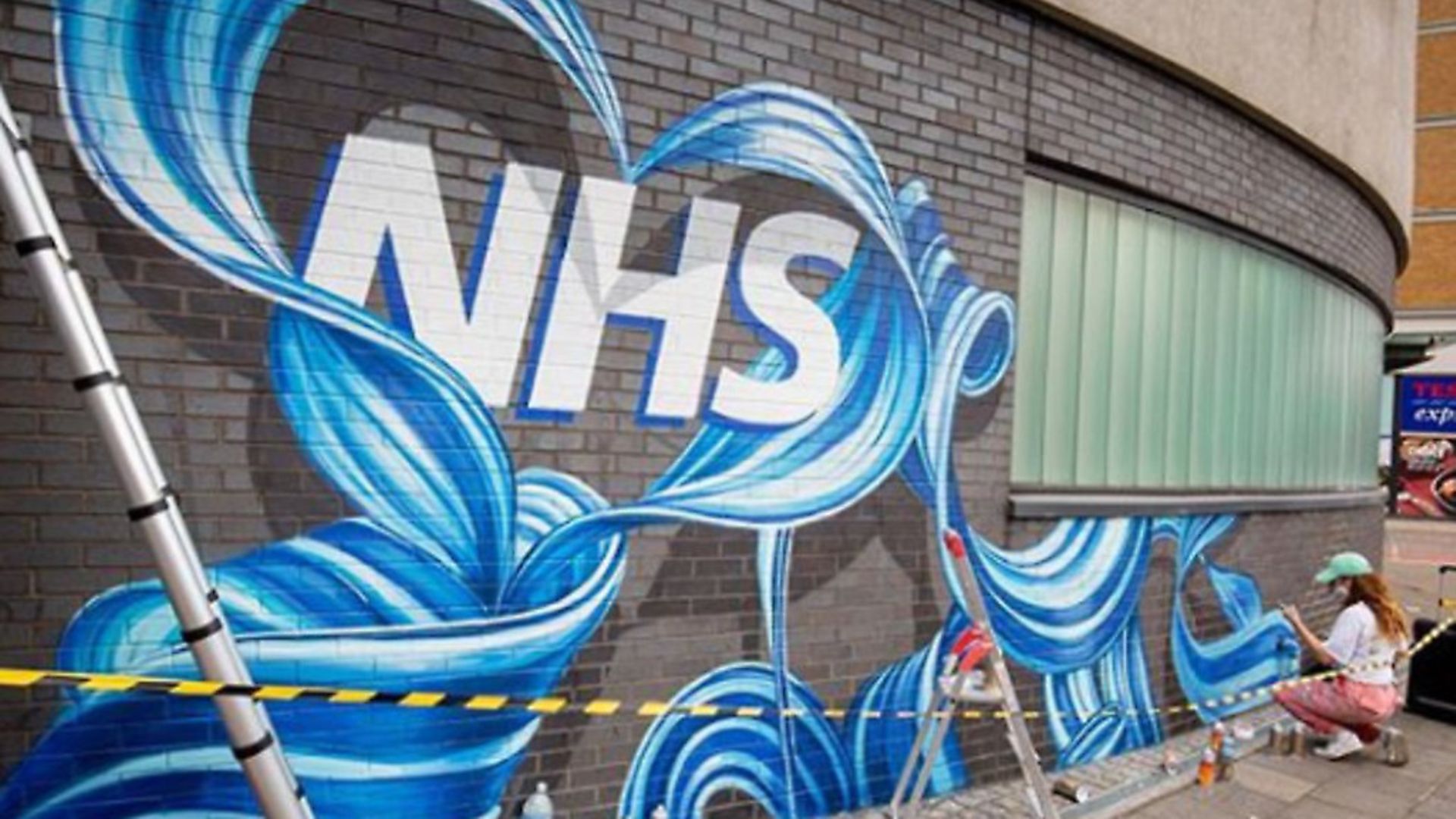 A mural of the NHS. Photo: Rosie Woods