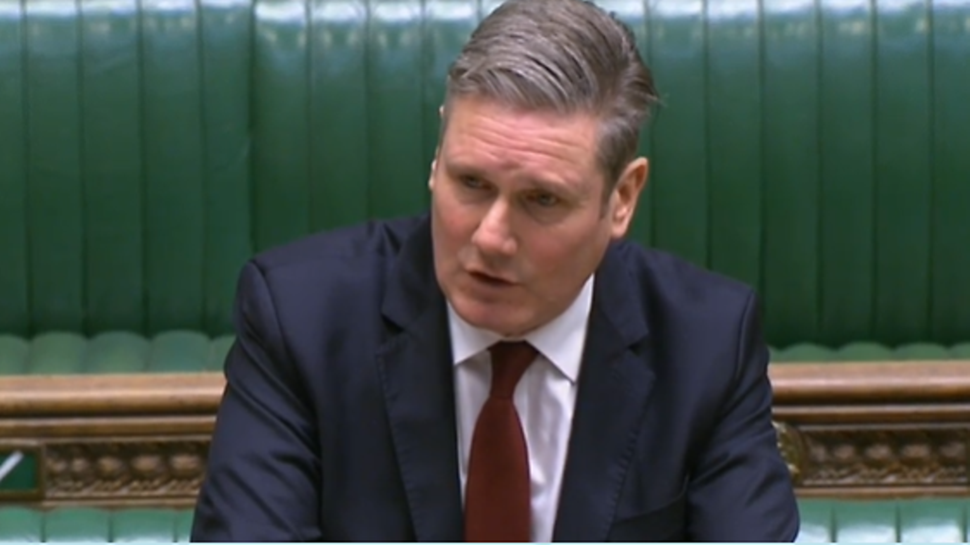 Keir Starmer in the House of Commons - Credit: Parliament Live