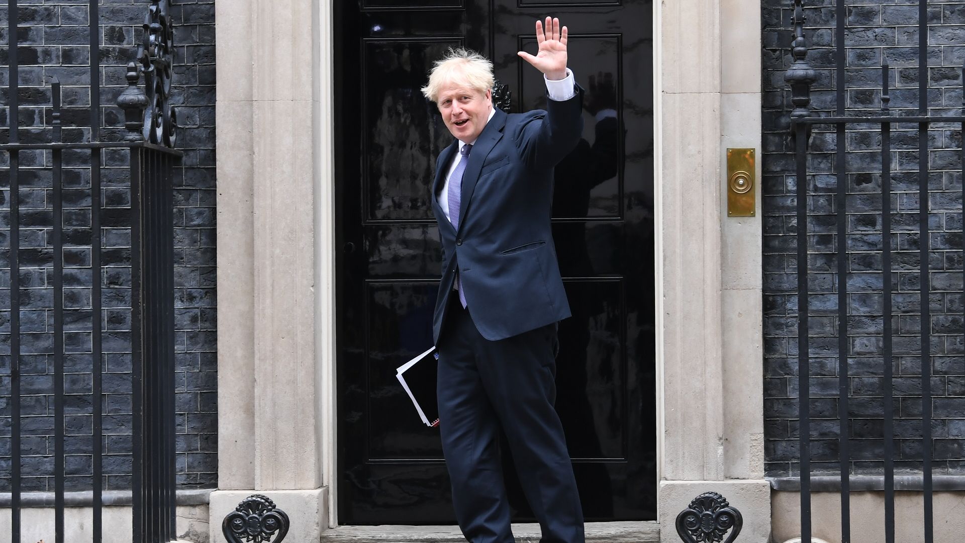 Prime minister Boris Johnson arrives at 10 Downing Street, London. - Credit: PA