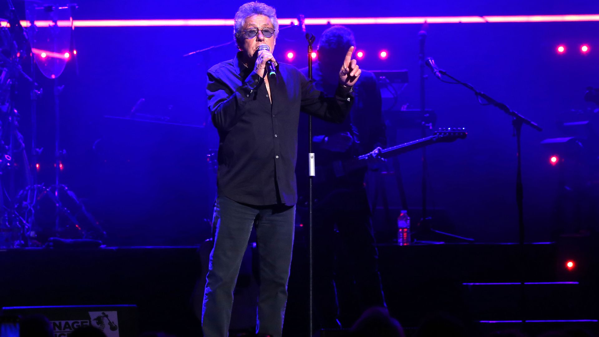 Roger Daltrey on the stage ahead of Take That performance at the Teenage Cancer Trust Concert, Royal Albert Hall, London - Credit: PA