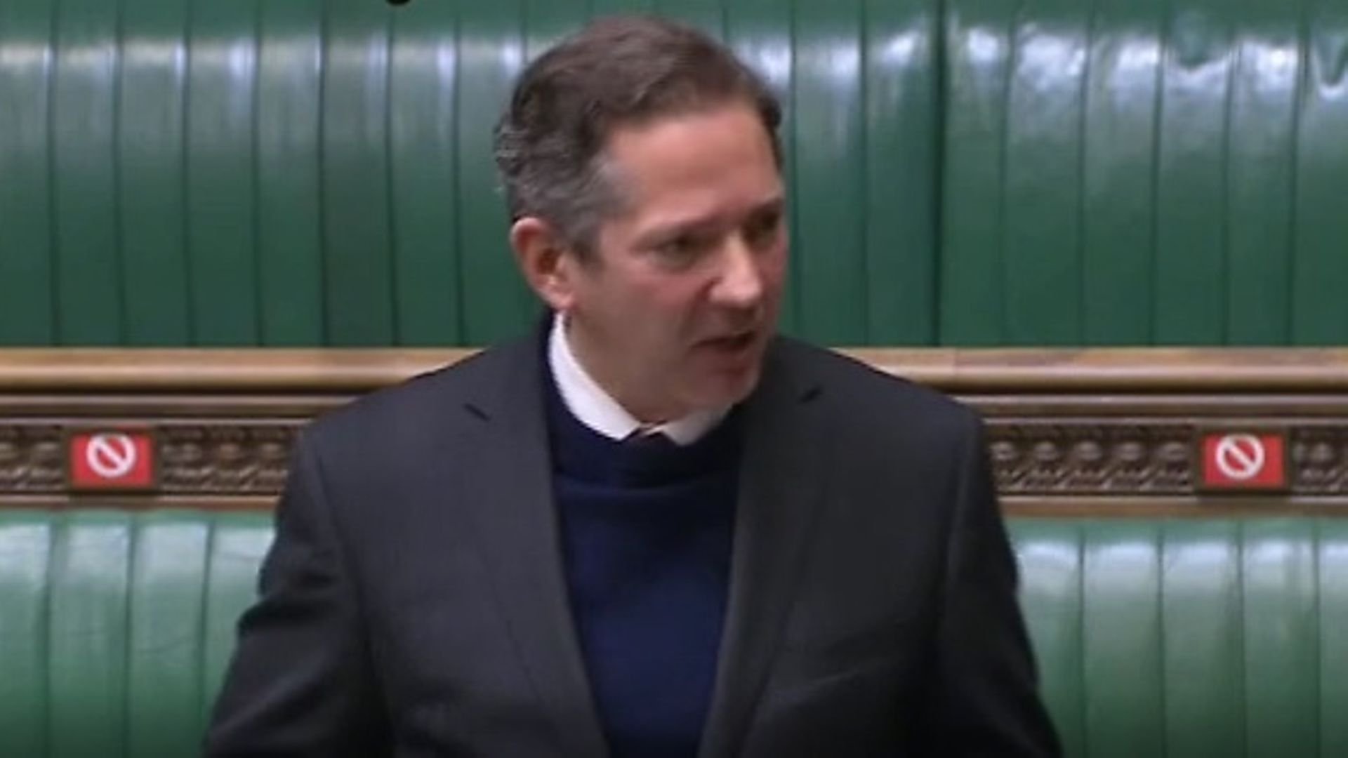 Jonathan Djanogly in the House of Commons - Credit: Parliament Live