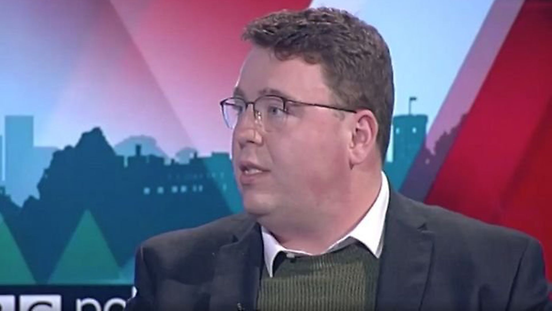 Newly-elected Tory MP Gary Sambrook appears on BBC Politics Midlands. Photograph: BBC. - Credit: Archant