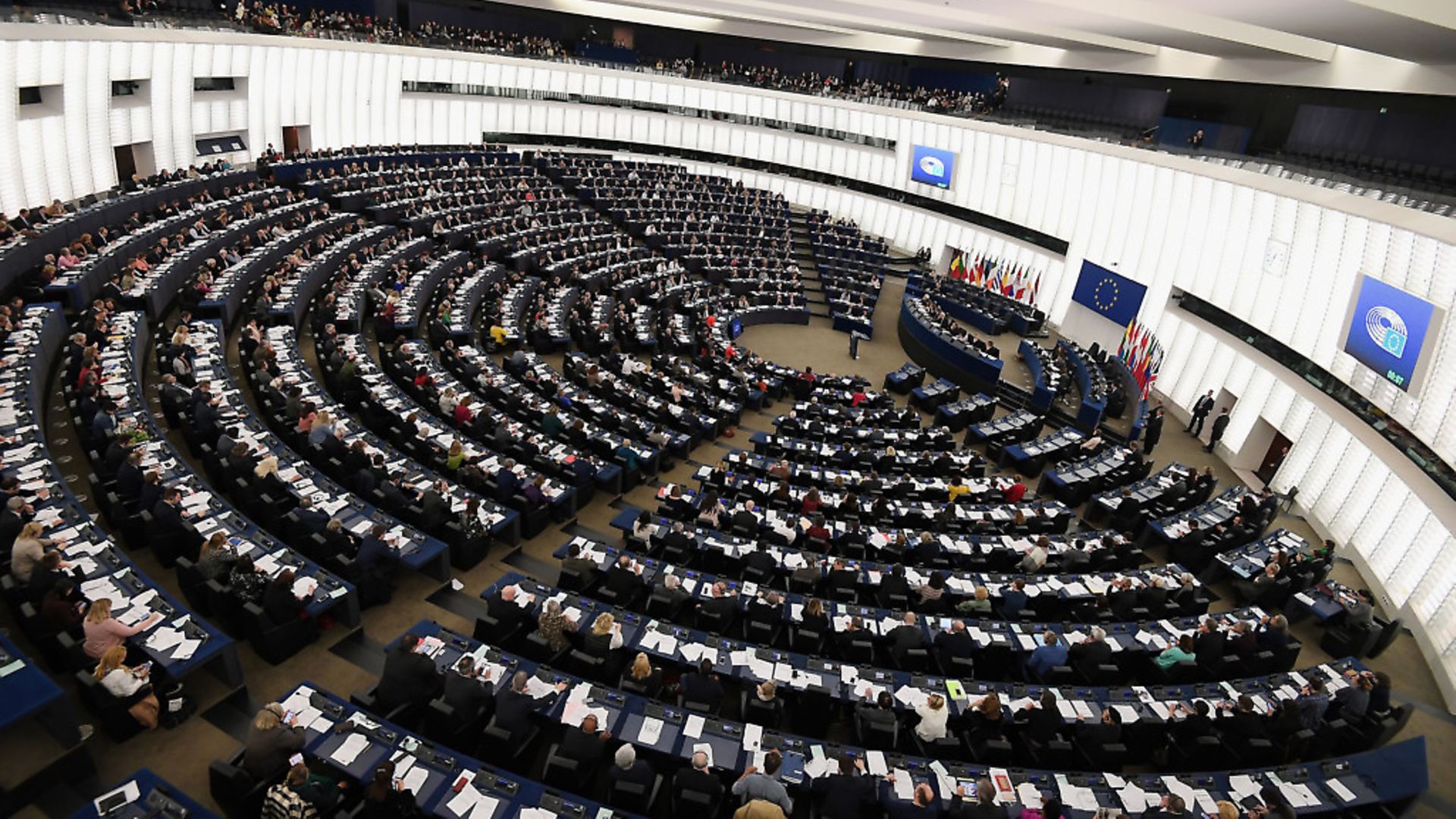 Members of the European Parliament take part in a voting session at the European Parliament. Photograph: Frederick Florin/AFP/Getty Images. - Credit: AFP/Getty Images