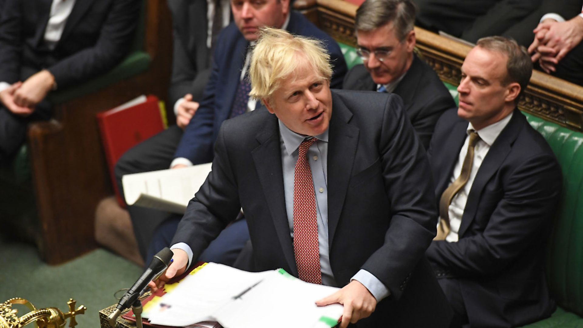 Boris Johnson in the House of Commons. Photograph: UK Parliament/Jessica Taylor/PA Wire. - Credit: PA