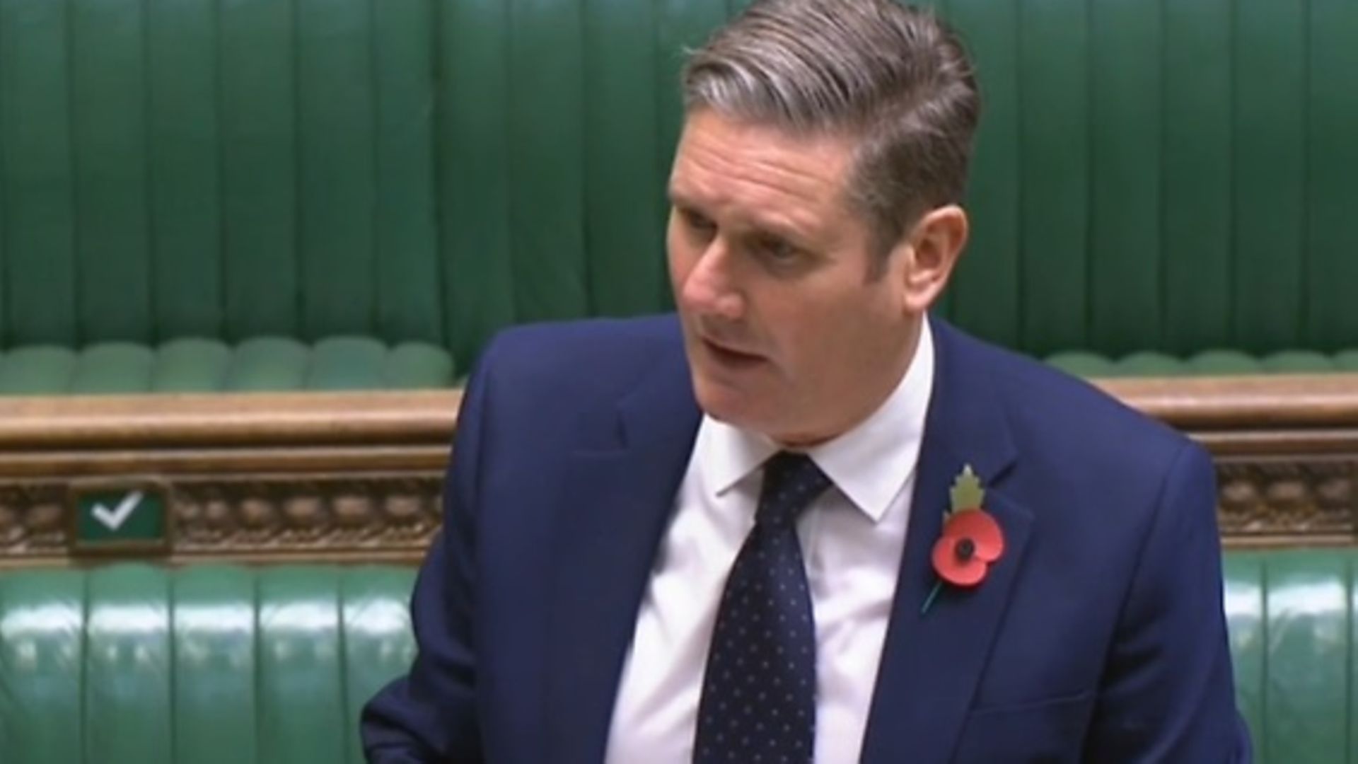 Keir Starmer at Prime Minister's Questions - Credit: Parliament Live