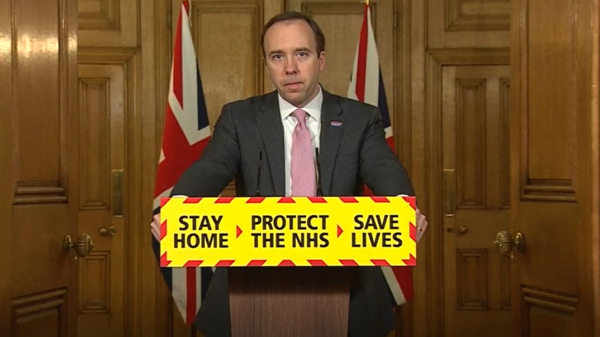 Health Secretary Matt Hancock during a media briefing on coronavirus (COVID-19) in Downing Street, London - Credit: PA