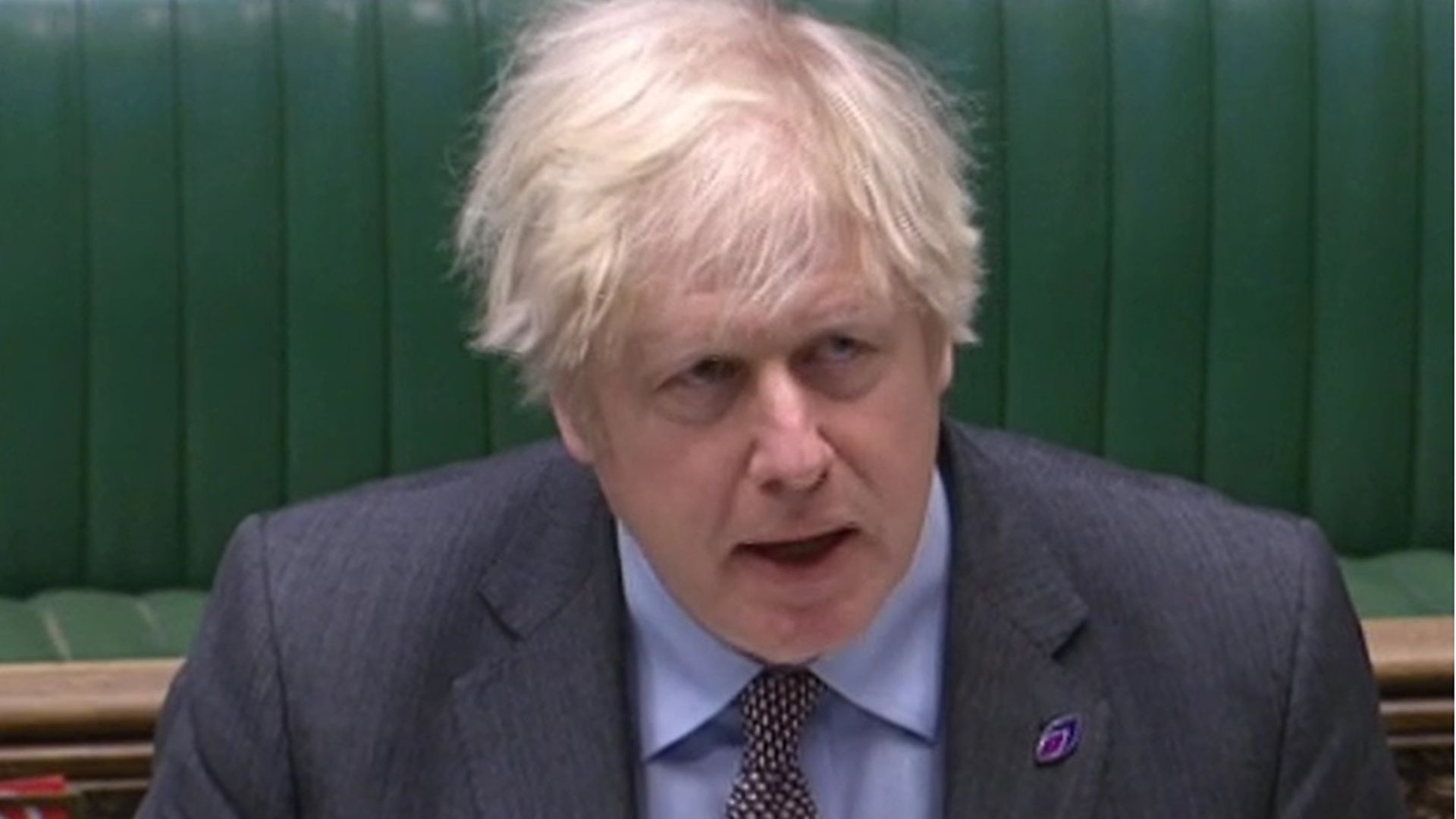 Boris Johnson speaking at prime minister's questions in the House of Commons - Credit: Parliament