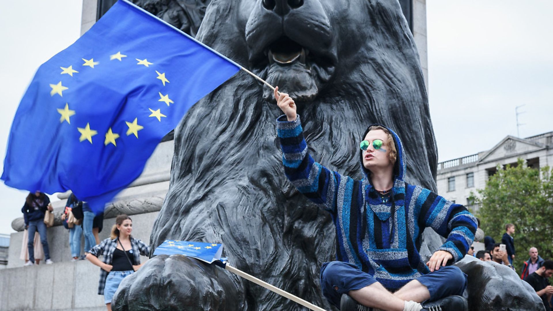 Pro-EU campaigner at a rally in London. Photograph: Simon Goldsworthy/Flickr. - Credit: Archant