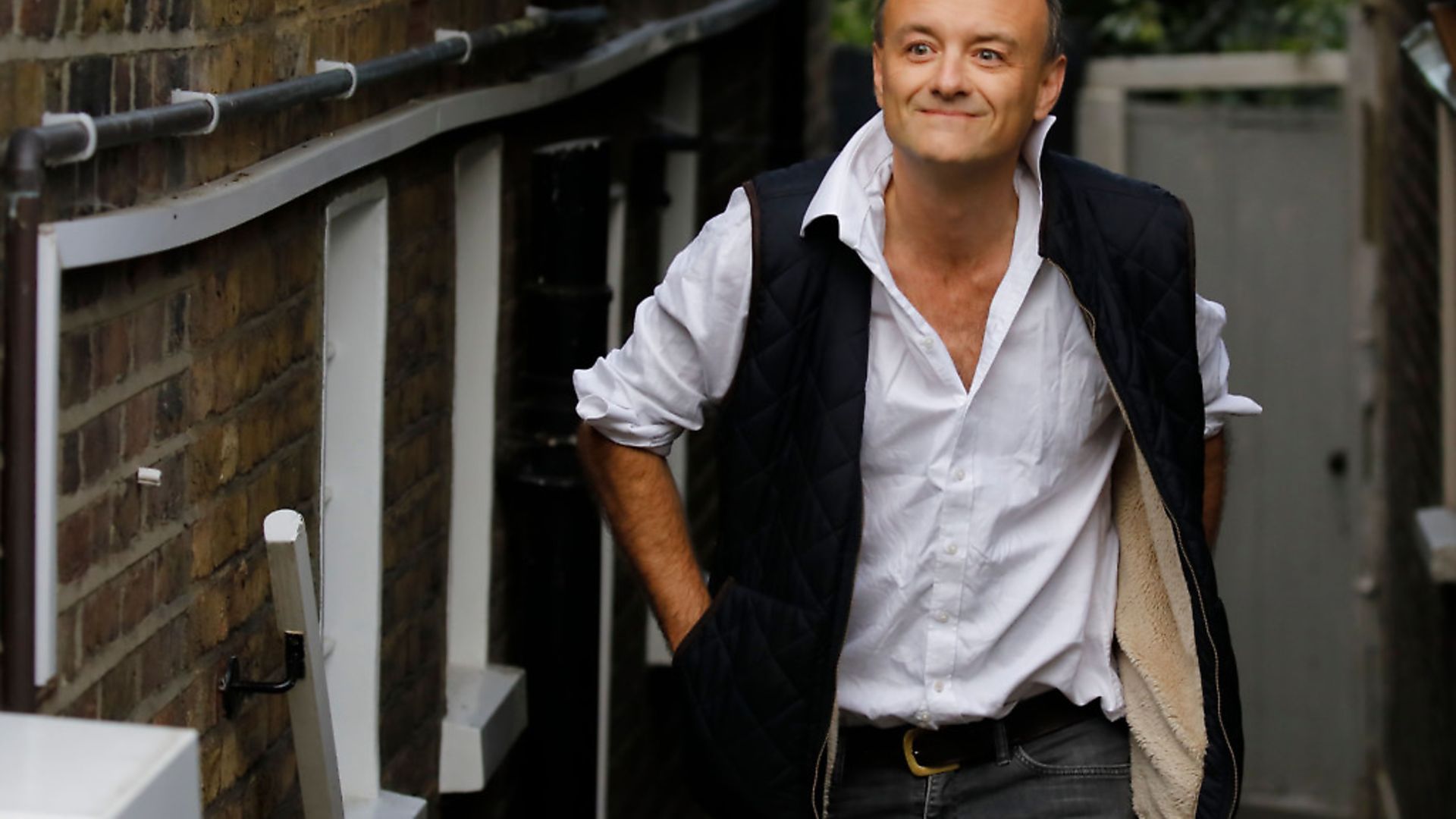 The prime minister's special advisor Dominic Cummings leaves his home in London. (Photograph: TOLGA AKMEN/AFP via Getty Images) - Credit: AFP via Getty Images
