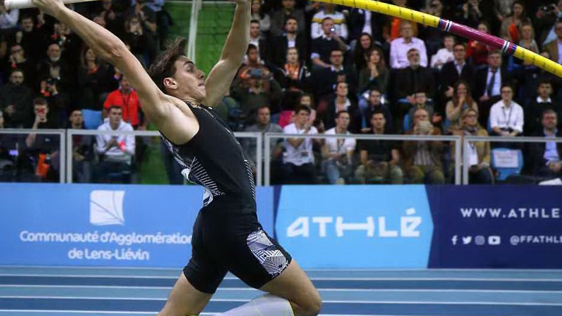 Swedish pole vaulter Armand Duplantis (question three) (Pic: AP Photo/Michel Spengler) - Credit: AP Photo/Michel Spengler