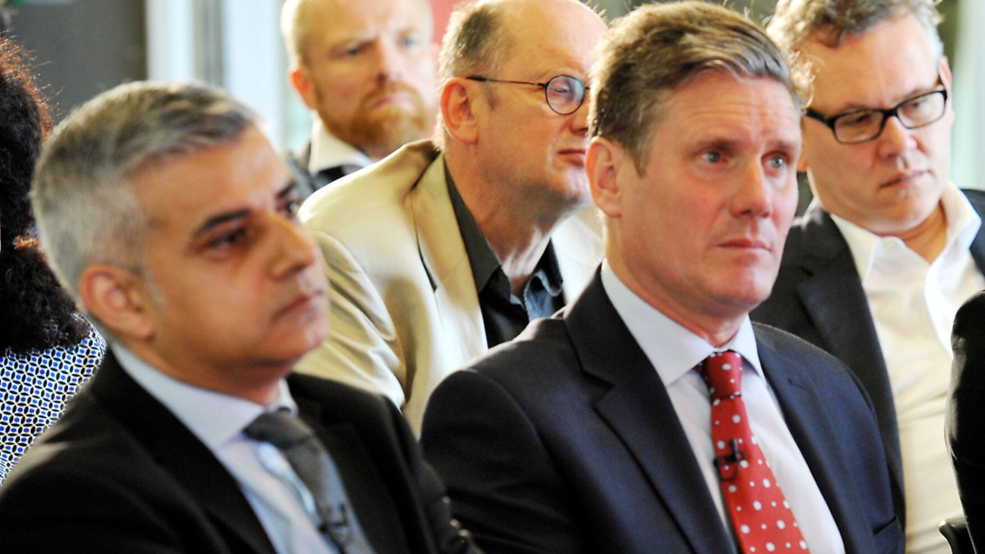 (left to right) Sadiq Khan with Keir Starmer. Photograph: Nick Ansell/PA. - Credit: PA