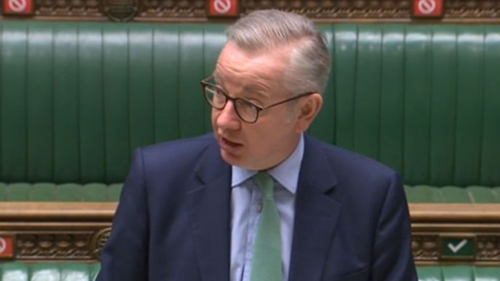 Cabinet minister Michael Gove speaking in the House of Commons.