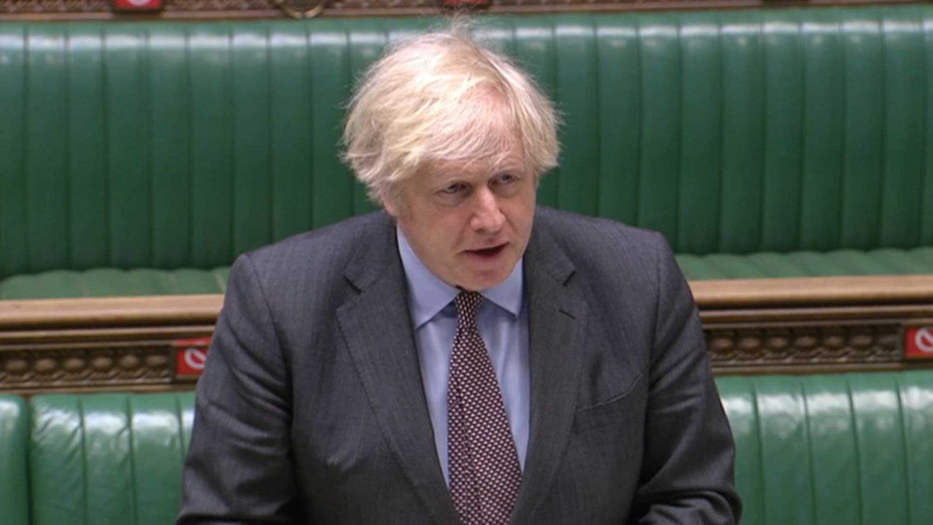 Prime Minister Boris Johnson speaks during Prime Minister's Questions - Credit: PA