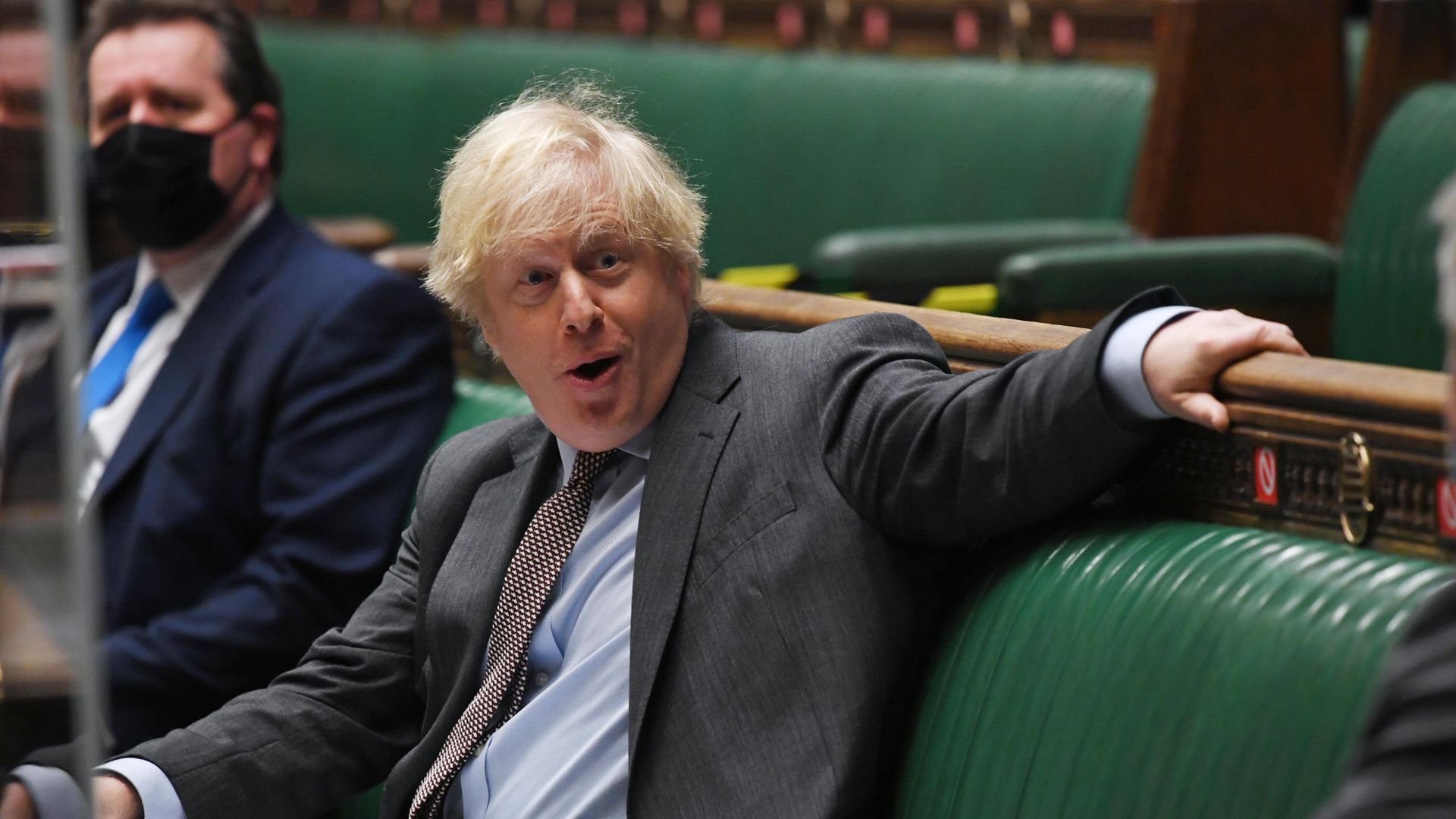 Prime Minister Boris Johnson during Prime Minister's Questions - Credit: PA