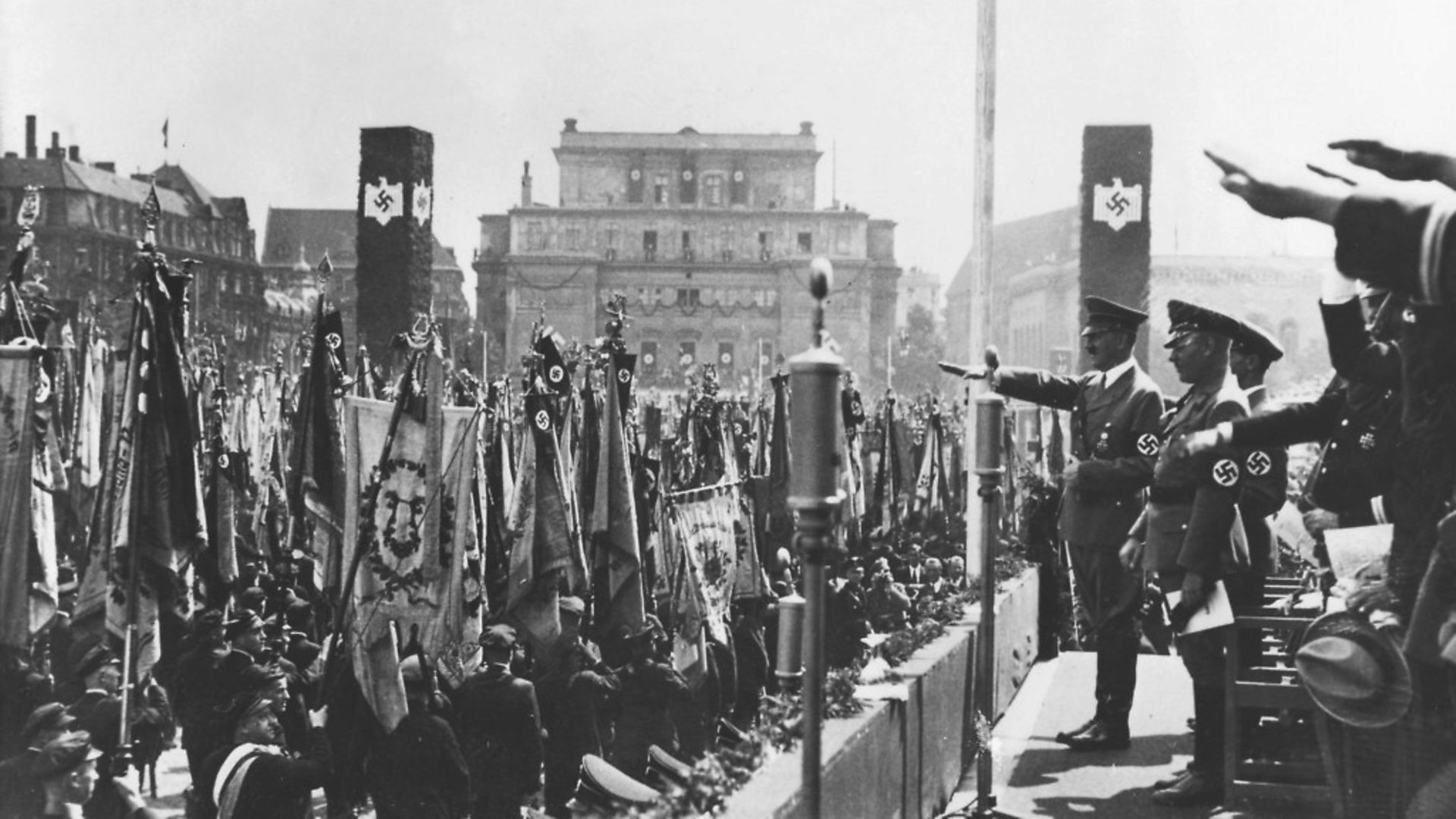 Adolf Hitler in 1938 Nazi Germany - Credit: ullstein bild via Getty Images