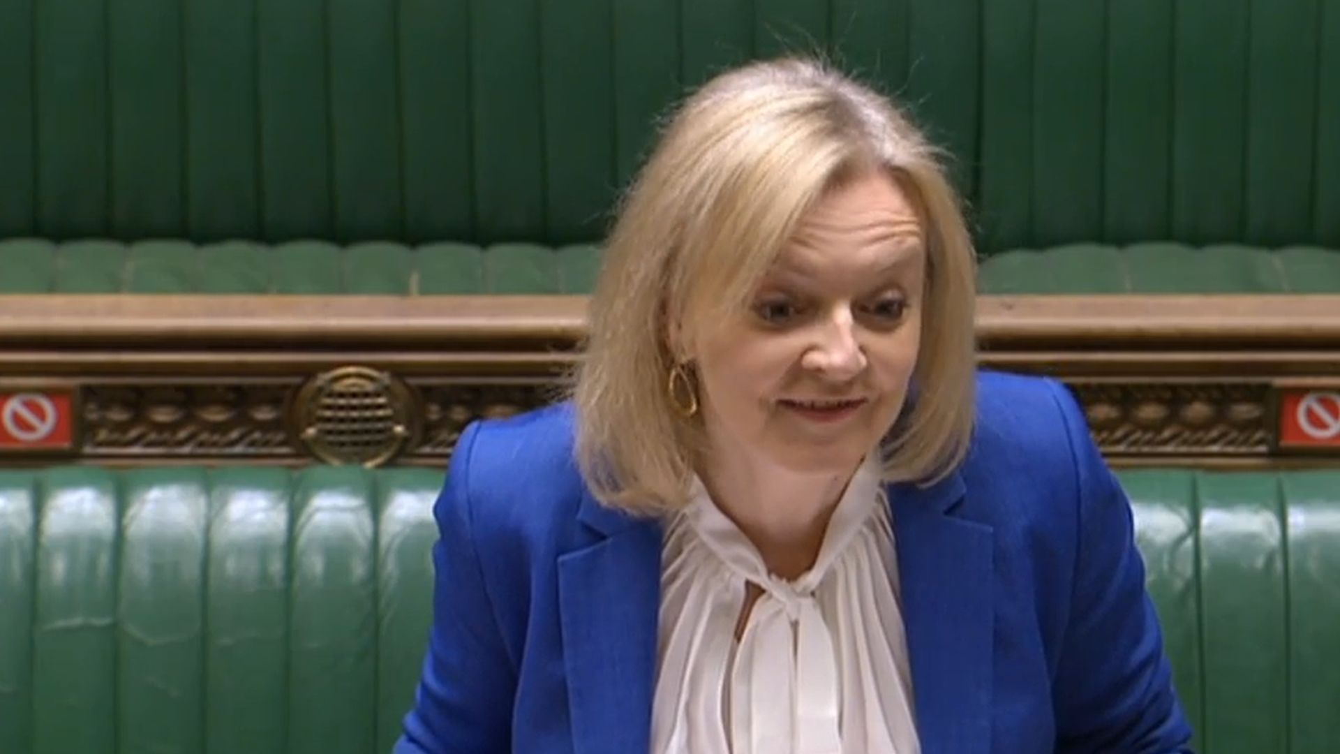 International trade secretary Liz Truss in the House of Commons - Credit: Parliament Live