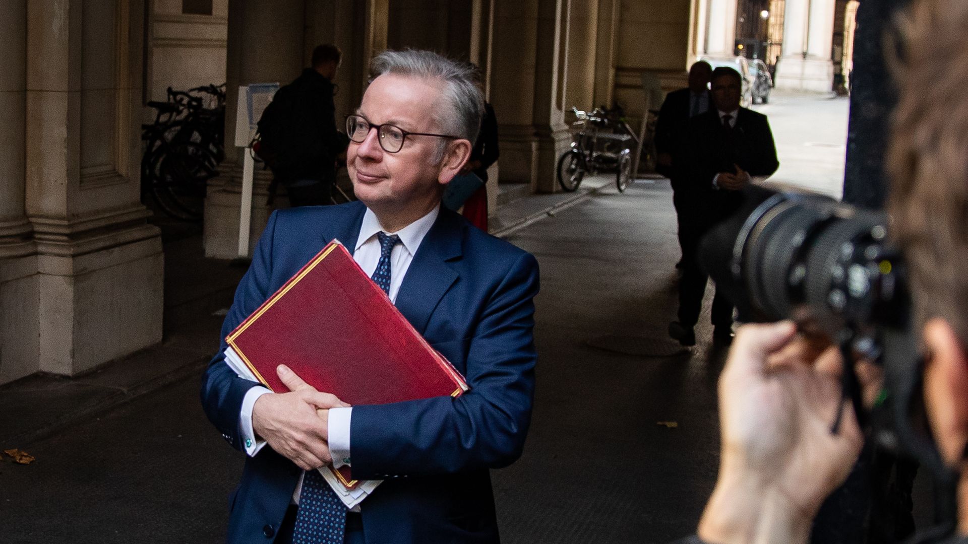 Chancellor of the Duchy of Lancaster Michael Gove arrives in Downing Street - Credit: PA