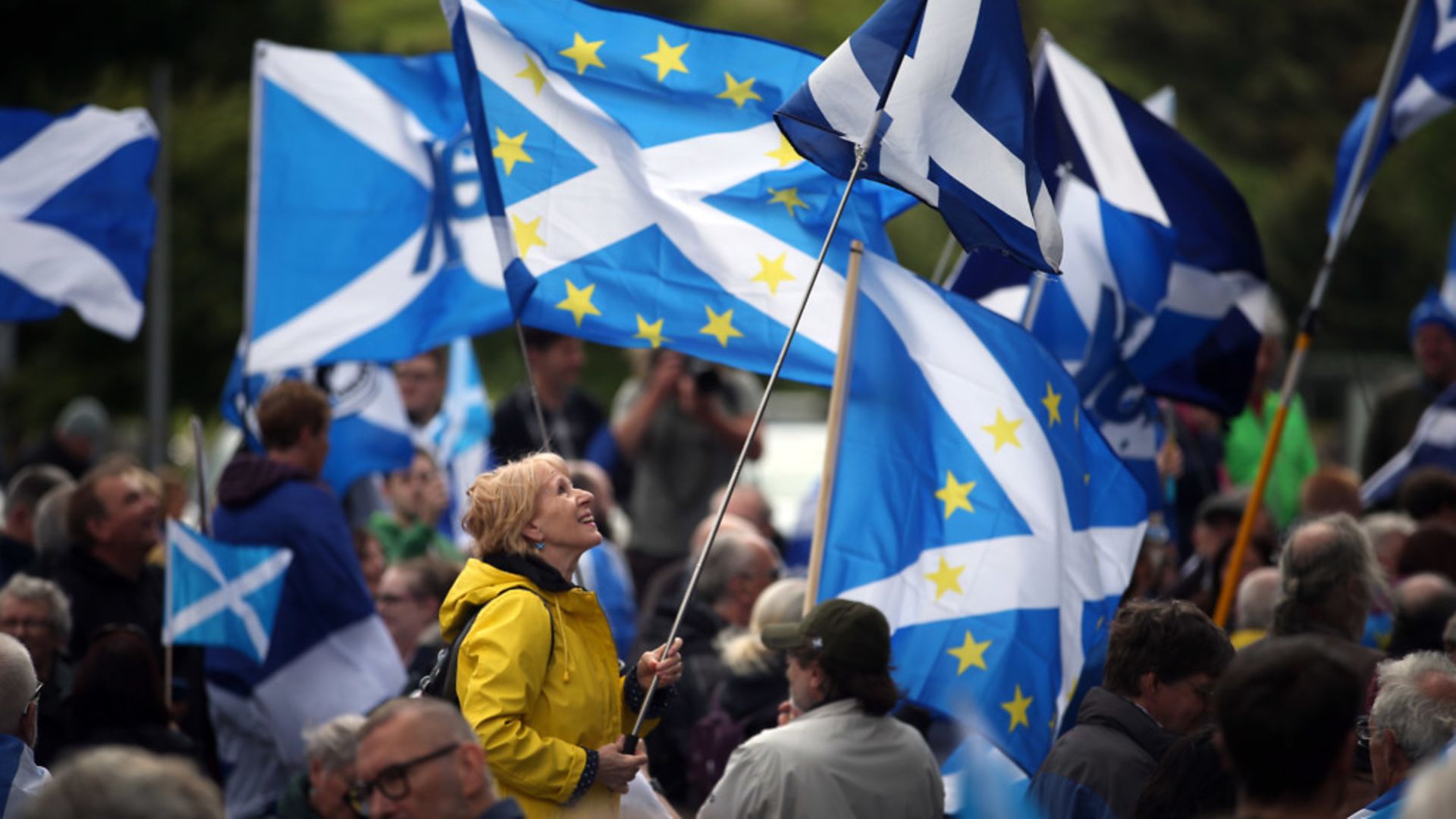 Pro-independence campaigners protest against Brexit - Credit: PA Wire/PA Images