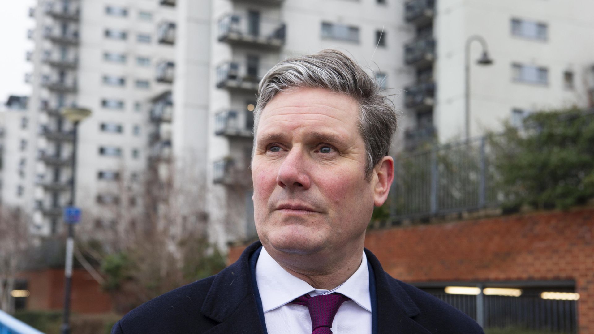 Labour leader Sir Keir Starmer during a visit to Albert House, Woolwich, London - Credit: PA