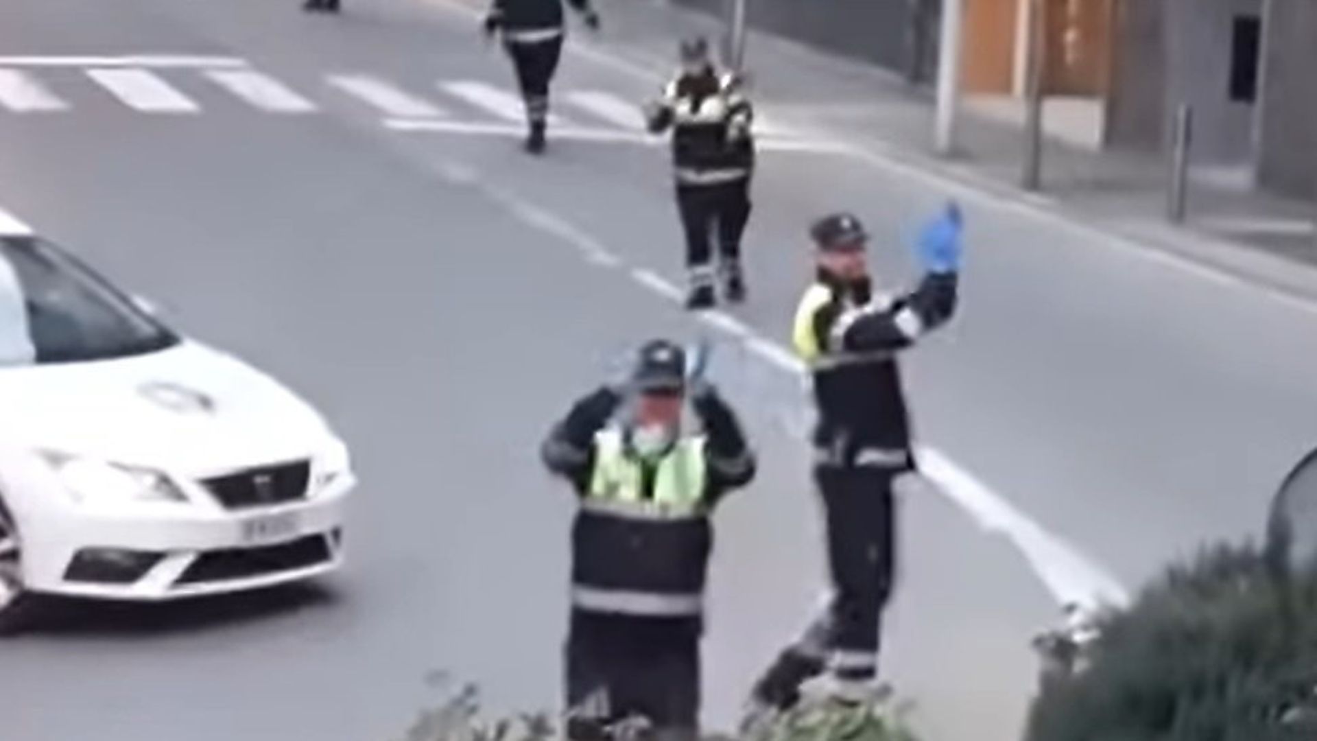 Police officers dancing in Andorra (question nine) Pic: YouTube - Credit: YouTube