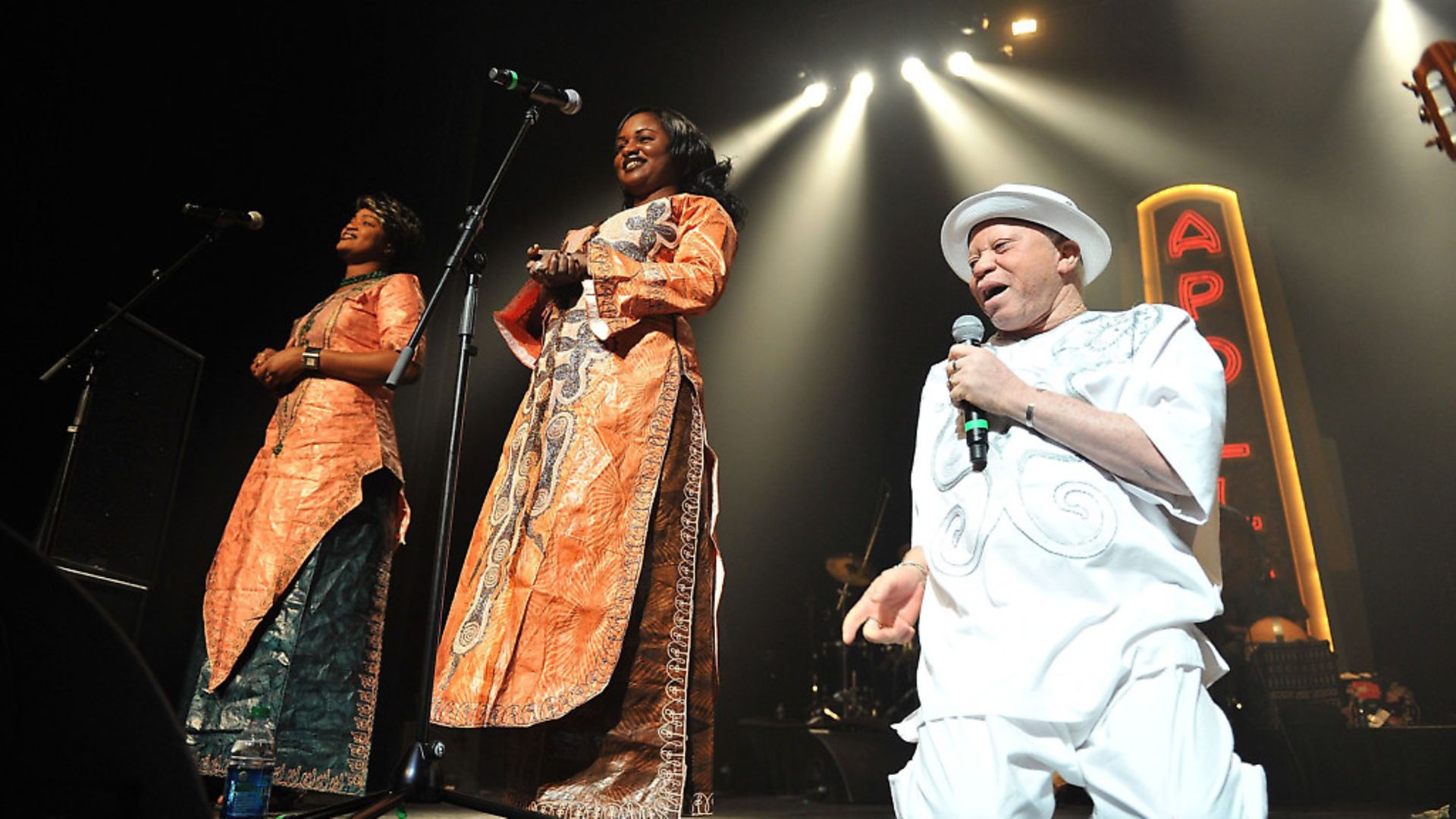 NSalif Keita performs at The Apollo Theater on April 9, 2011 in New York City.  (Photo by Shahar Azran/WireImage) - Credit: WireImage