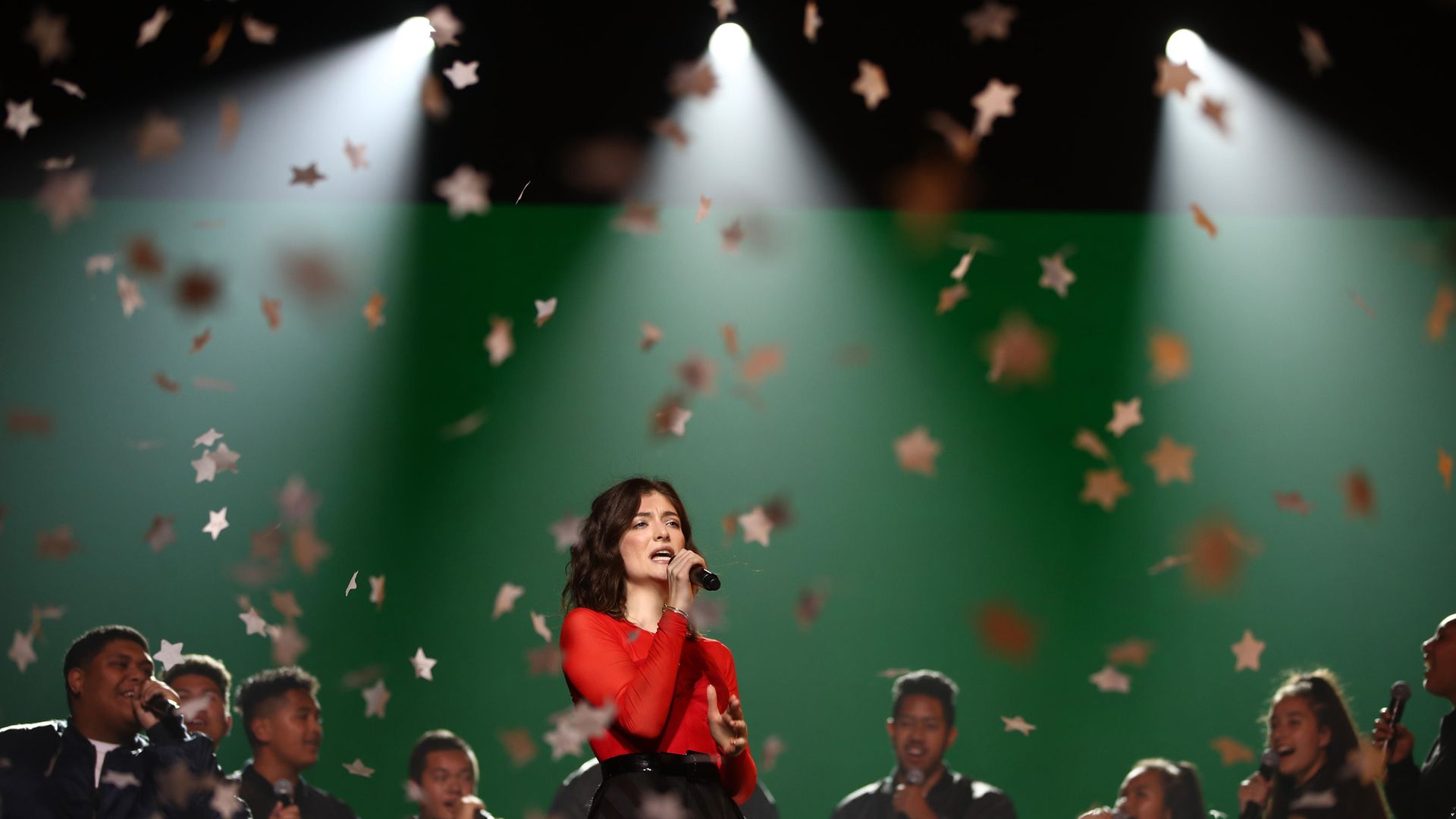 GOLDEN STAR: Lorde performs at the New Zealand Music Awards in Auckland, in 2017 - Credit: Getty Images