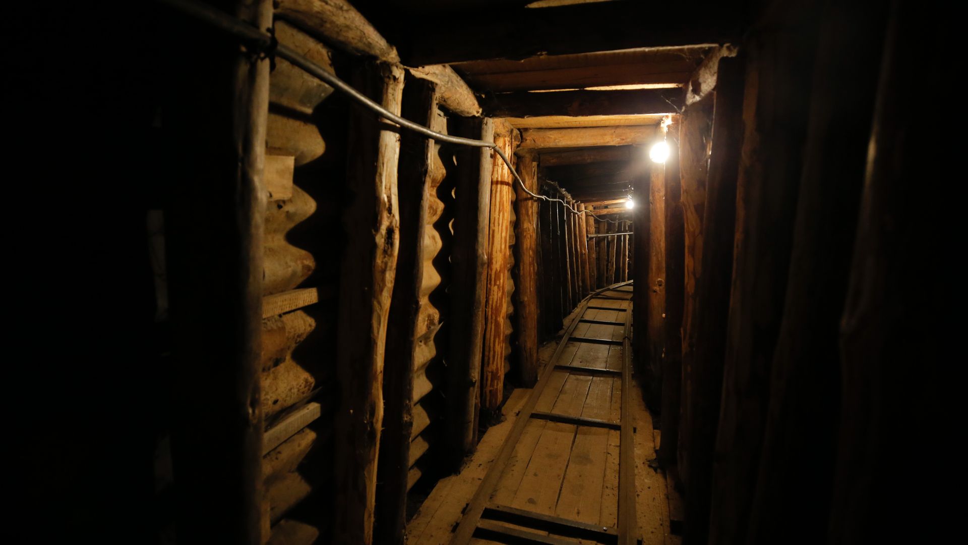 A tunnel in Sarajevo which was used during the siege of the city - Credit: Anadolu Agency via Getty Images