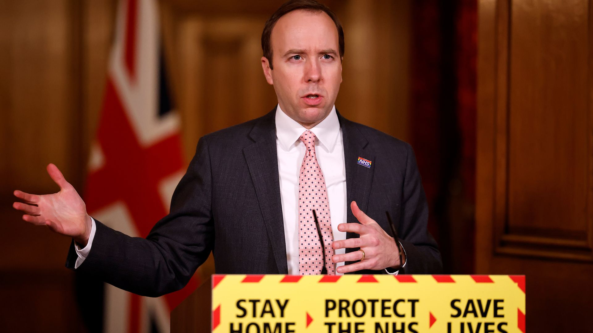 RESIGNING MATTER? Health secretary Matt Hancock during a media briefing in Downing Street - Credit: PA