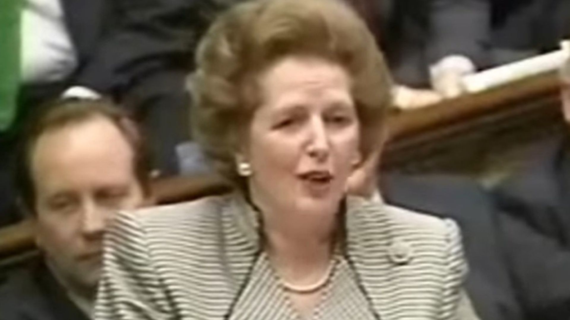 Margaret Thatcher speaking at prime minister's questions in the House of Commons (Pic: YouTube) - Credit: YouTube