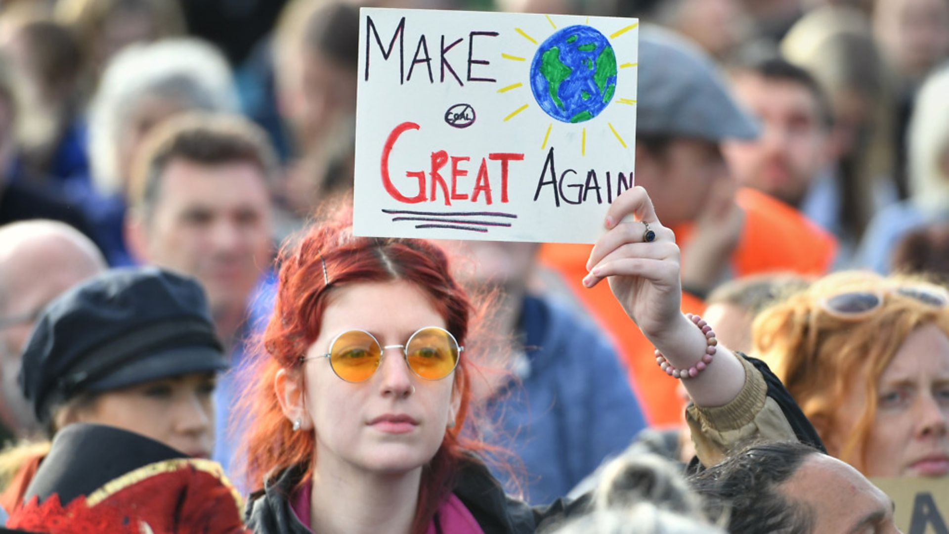 MAKE THE WORLD GREAT AGAIN: Climate change protesters in London - Credit: PA Wire/PA Images
