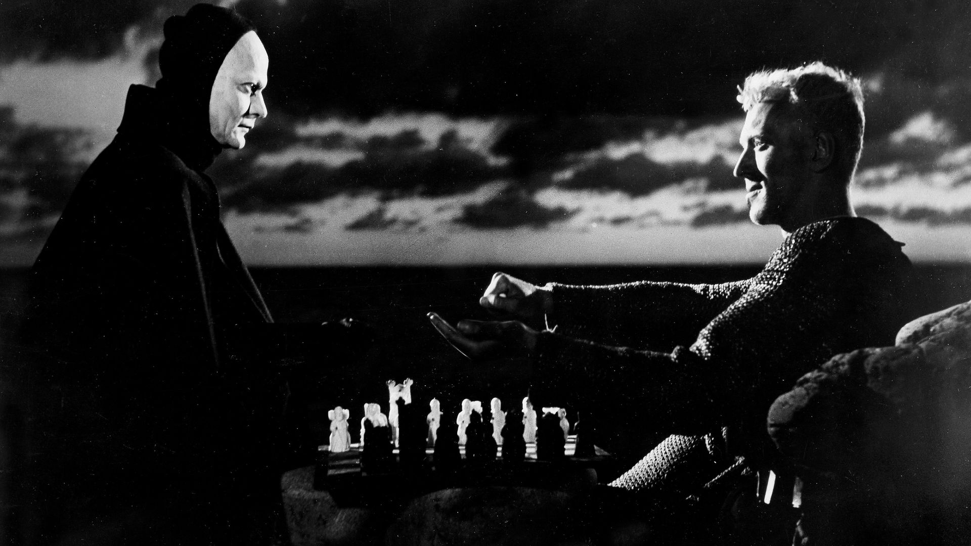 Max von Sydow and Bengt Ekerot The Seventh Seal - Credit: ullstein bild via Getty Images