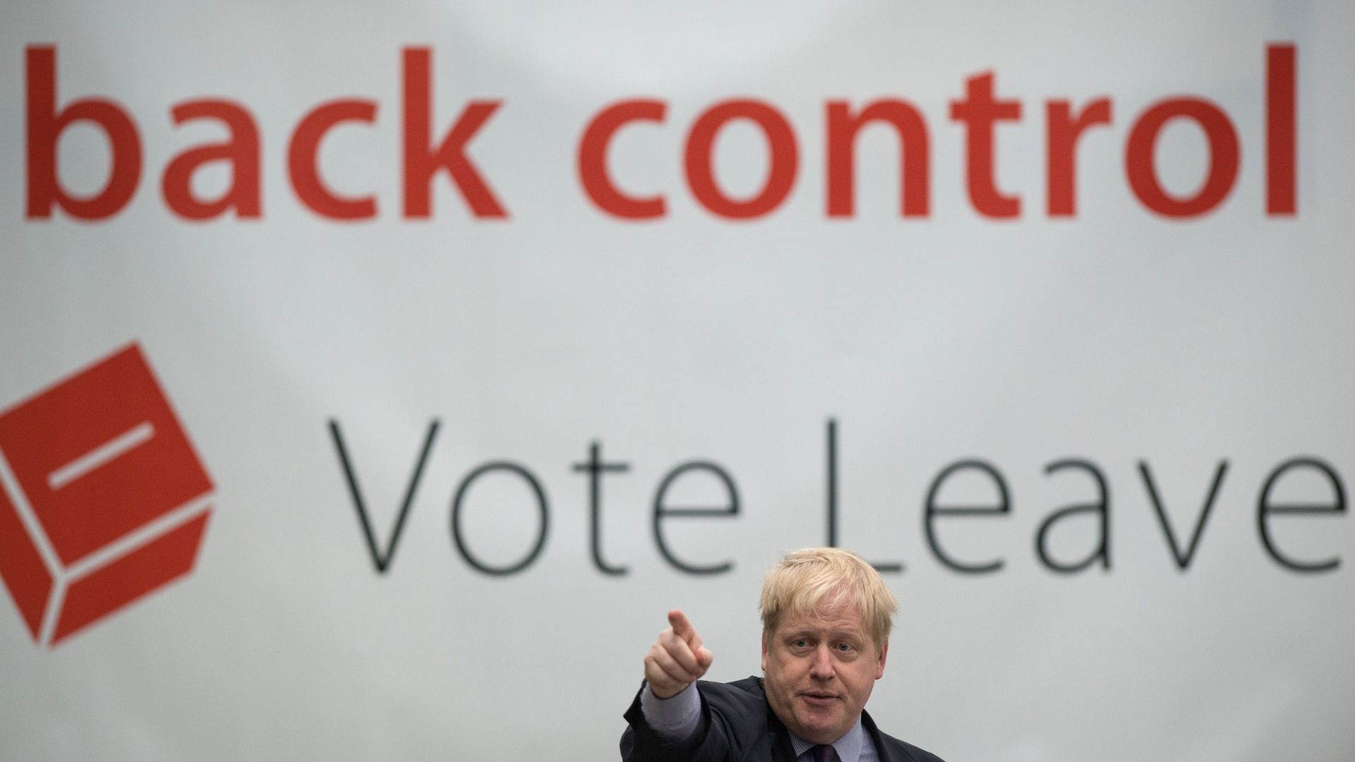 Then mayor of London, Boris Johnson, delivers a speech during a Vote Leave campaign event at the Europa Worldwide freight company in Dartford, Kent - Credit: PA