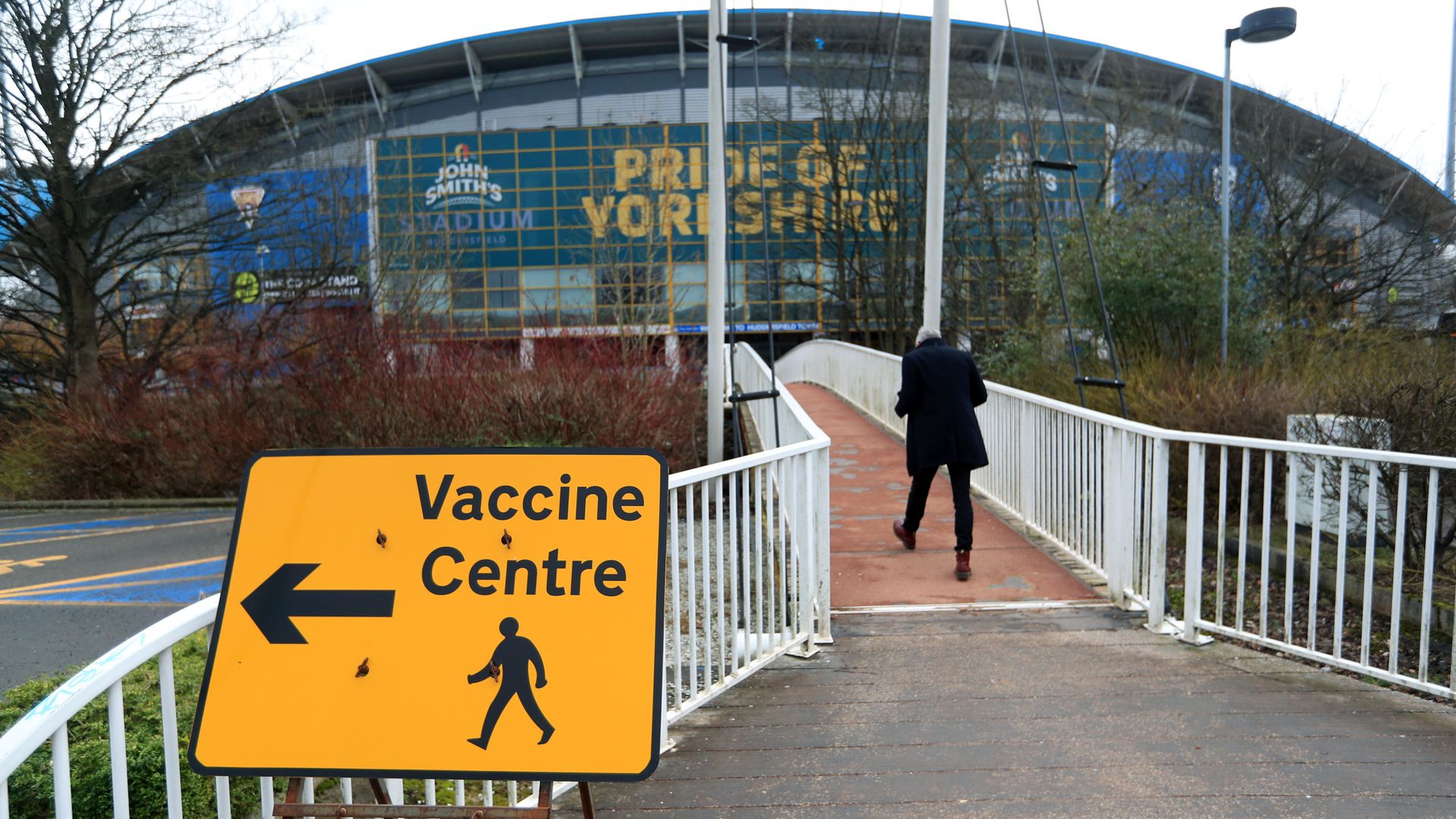 A Vaccine Centre near the John Smith's Stadium, Huddersfield - Credit: PA