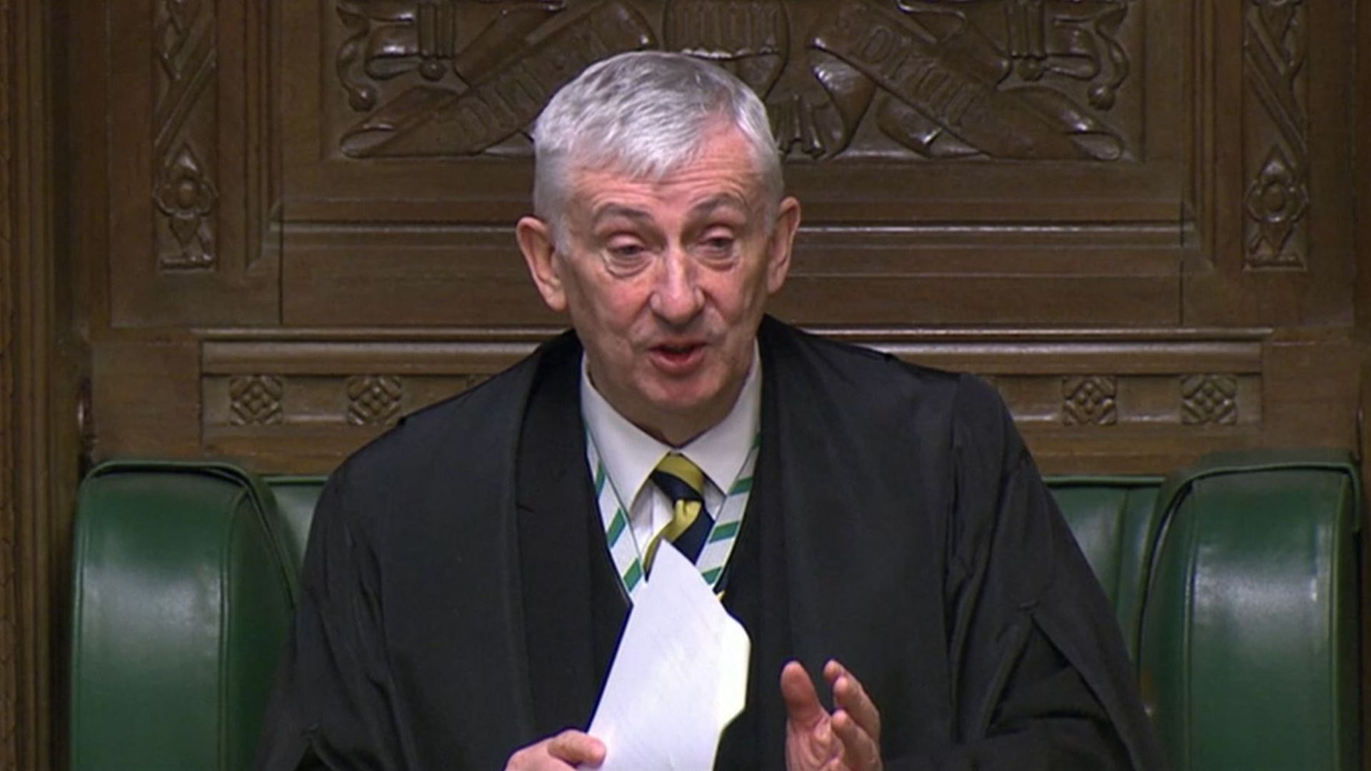Speaker of the House of Commons Sir Lindsay Hoyle during the debate in the House of Commons - Credit: PA