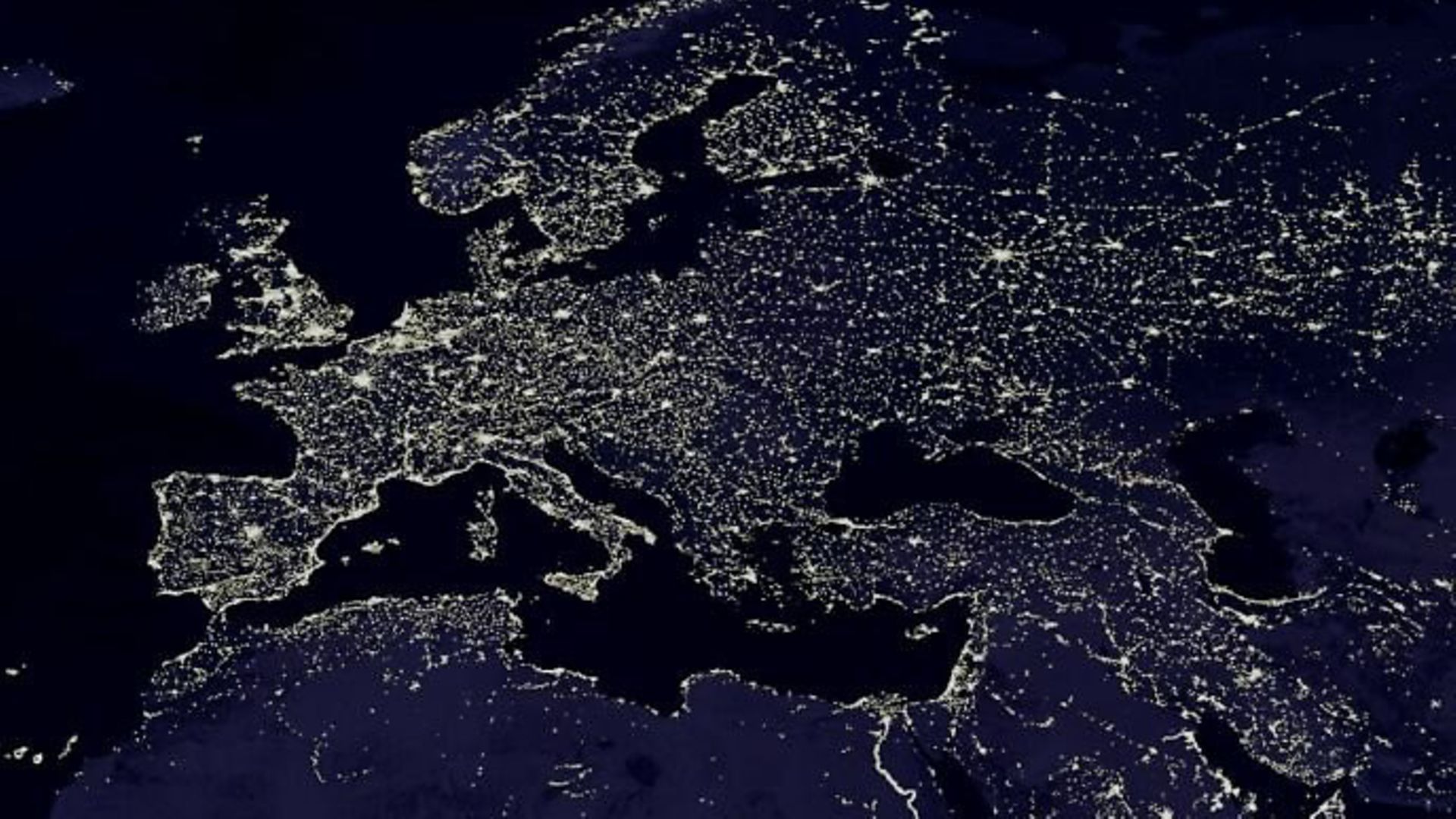The night lights of Europe (as seen from space) - Credit: NASA/GSFC/Flickr.